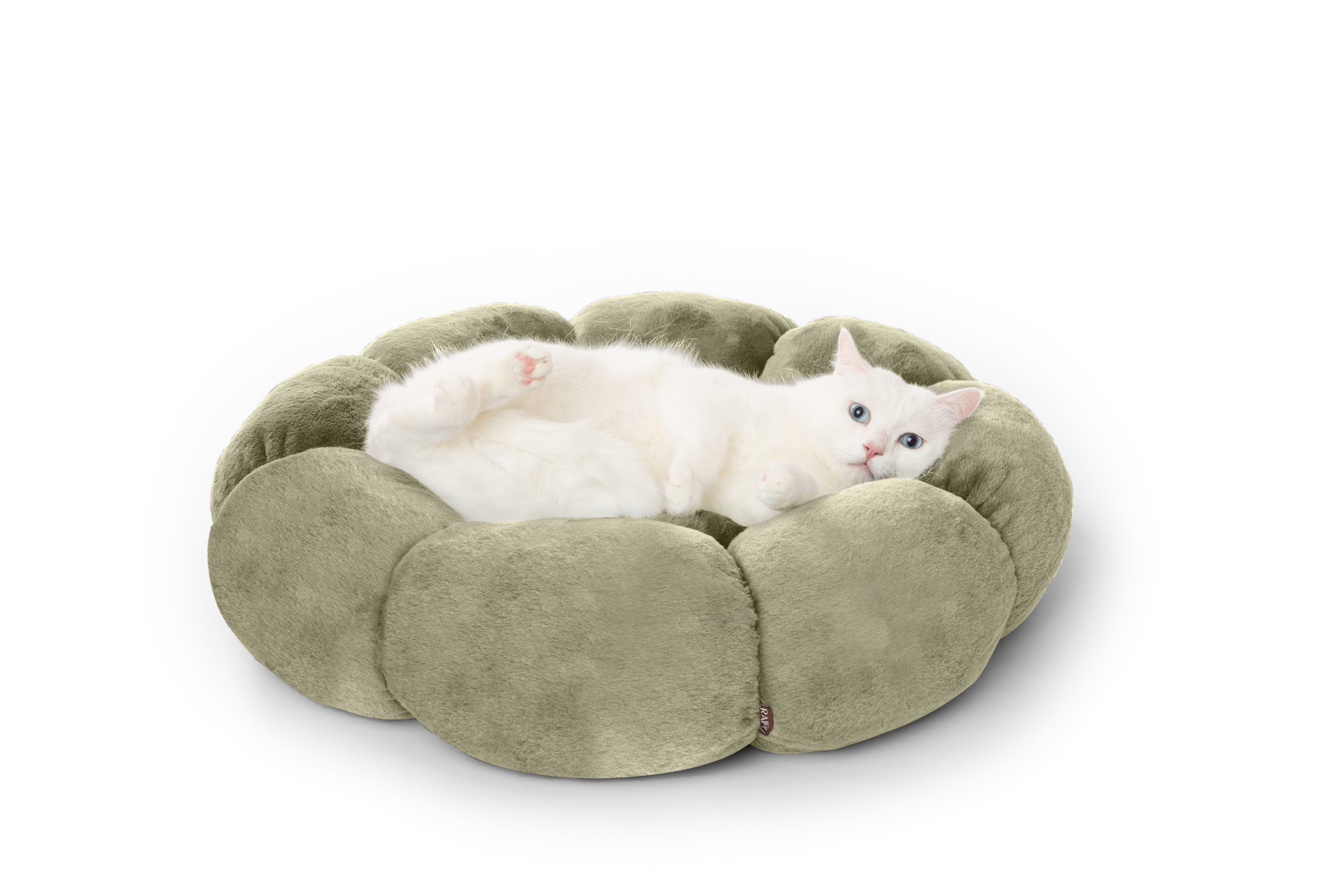 M-Diamant Hundematratze Rundes Hundebett – Flauschiger Schlafplatz für Hunde & Katzen, Maschinenwaschbar
