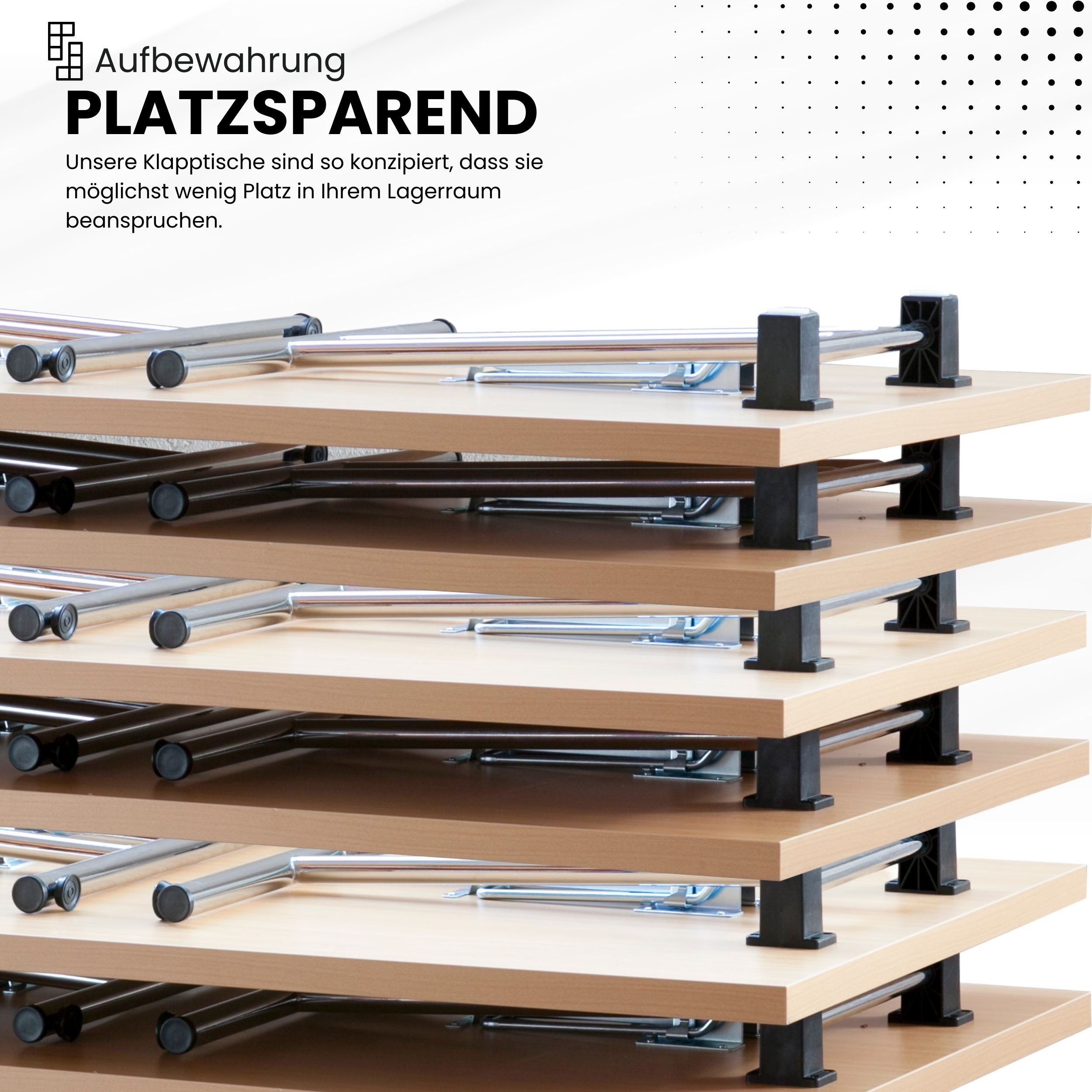 bümö Klapptisch bümö Klapptische KL, 138 x 69 cm - Dekor: Buche