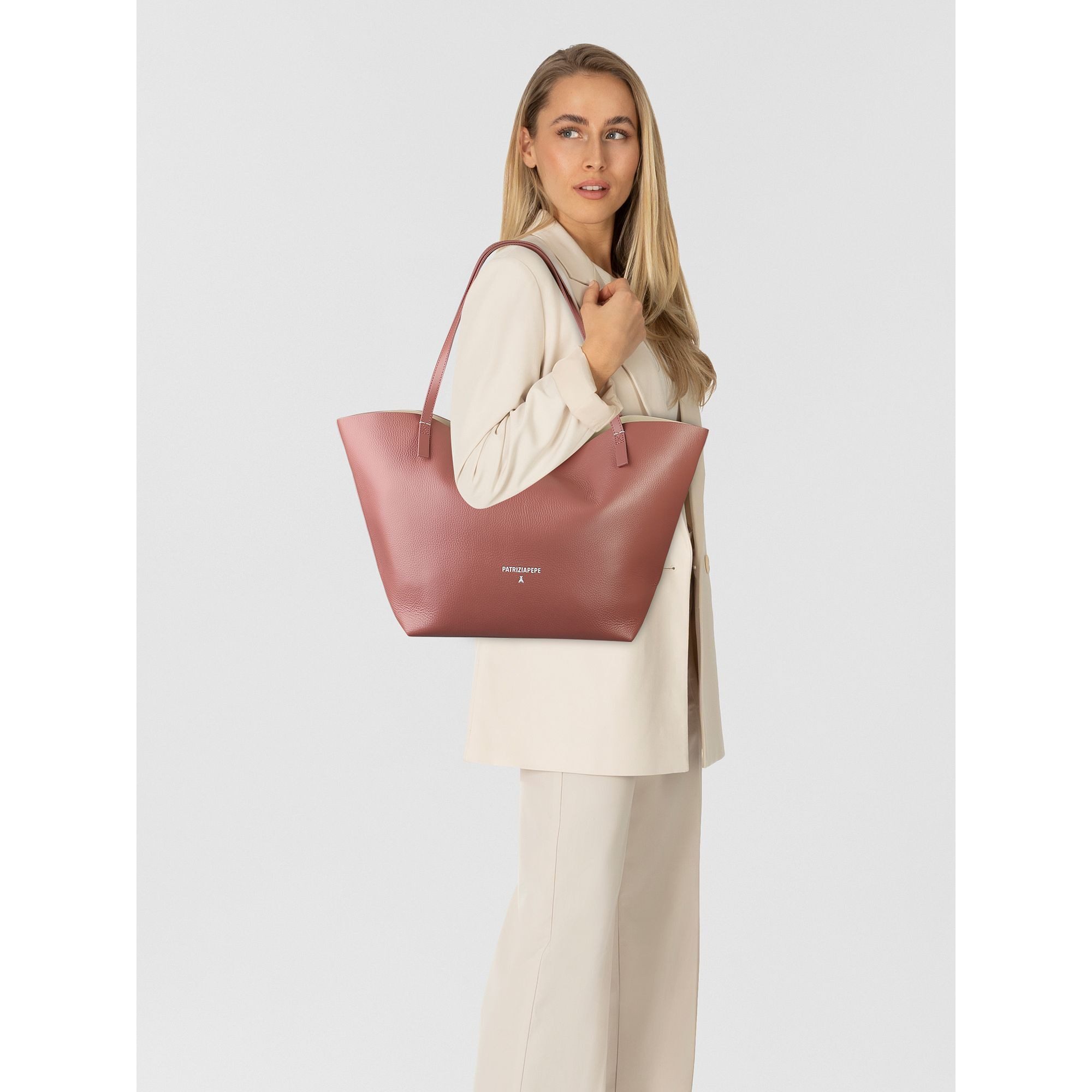 Patrizia Pepe Shopper, Leder