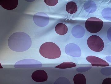 Clever-Kauf-24 Duschvorhang Textil-Duschvorhang Points, lila weiß, BxH 180x200cm, Breite 180 cm