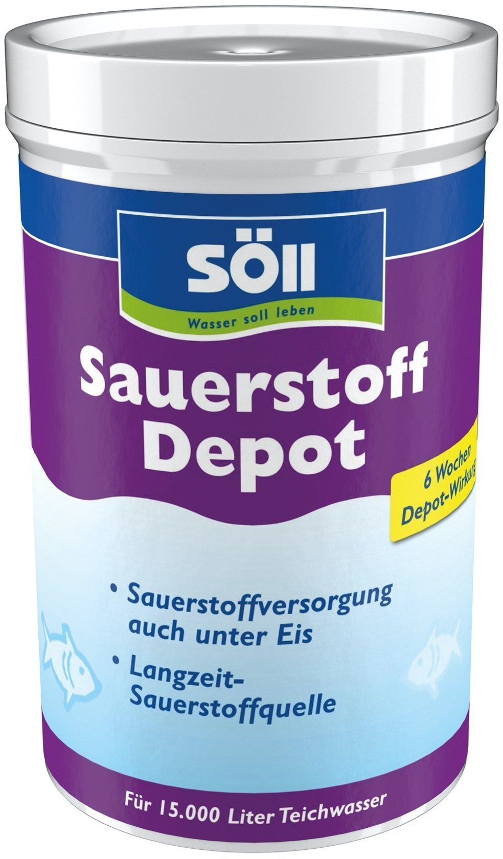 Gartenpflege-Set Söll Sauerstoffgehalt anheben 30 Tabl. Sauerstoff Depot-Tabs für Teich
