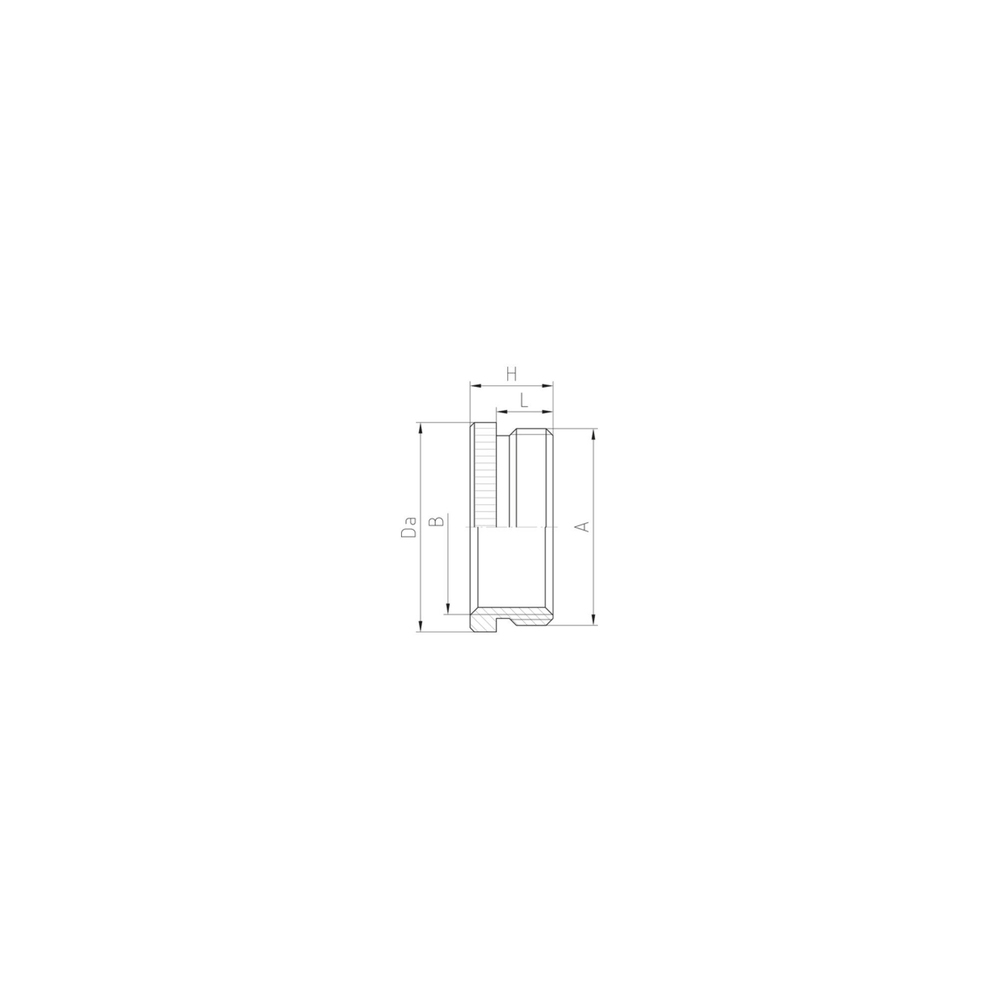 Jacob Gewindebohrer Jacob MS-Reduktion M63/M40x1, 5 M63M40
