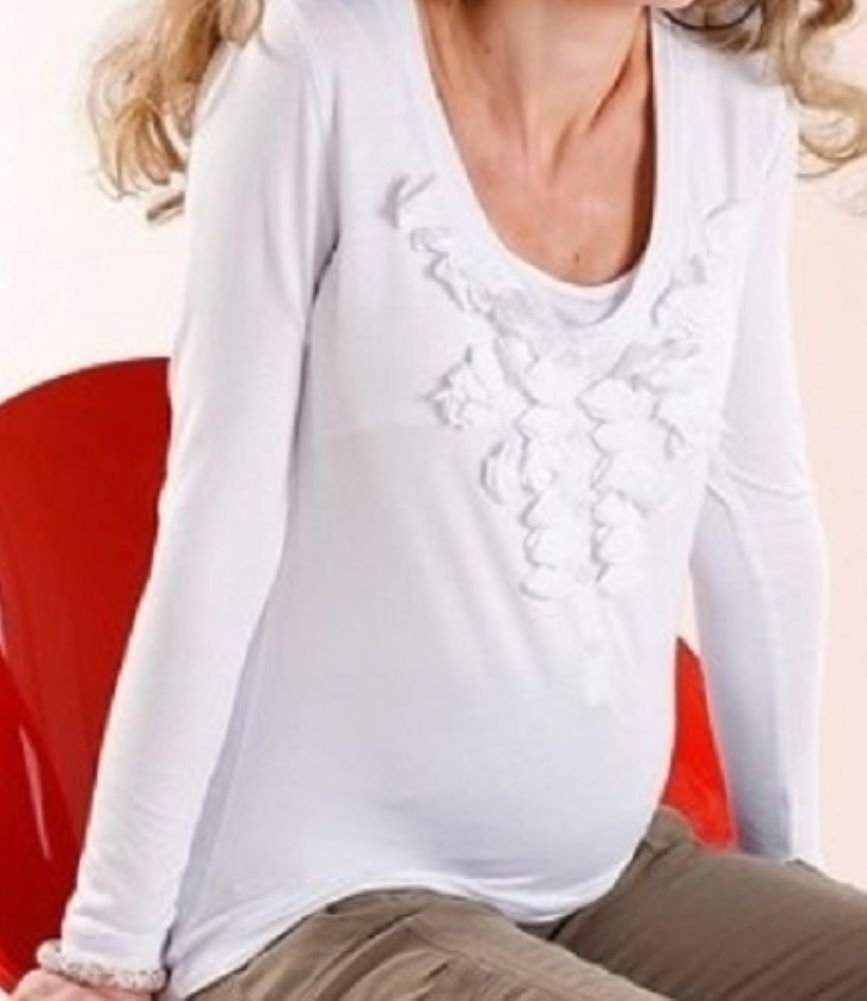 Stillshirt Neun Monate Umstandsshirt Schwangerschaft Shirt Langarm  Stillshirt