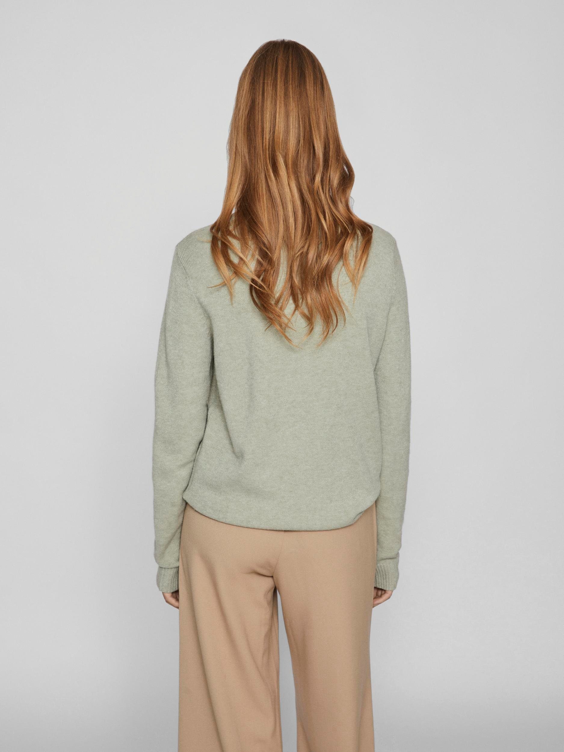 Vila Rundhalspullover VIRIL O-NECK L/S KNIT TOP - NOOS Viskosemischung, regular fit