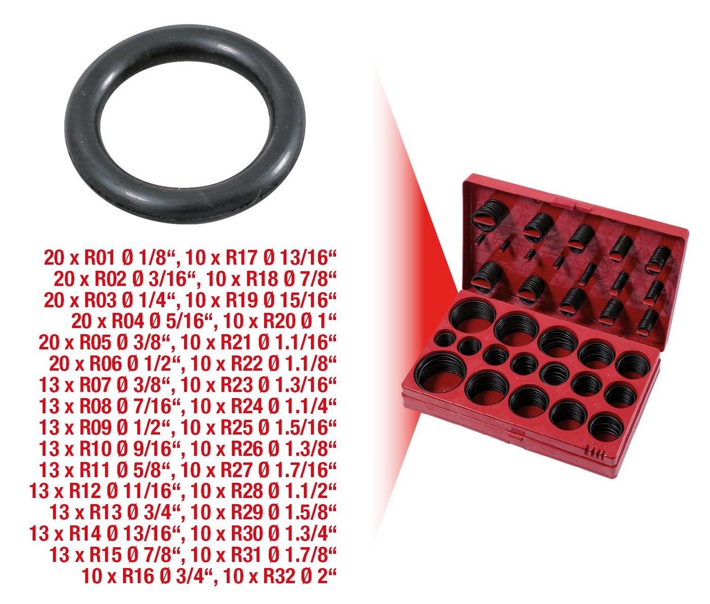Thumbnail - KS Tools Dichtring Sortiment O-Ringe,SAE,407-tlg