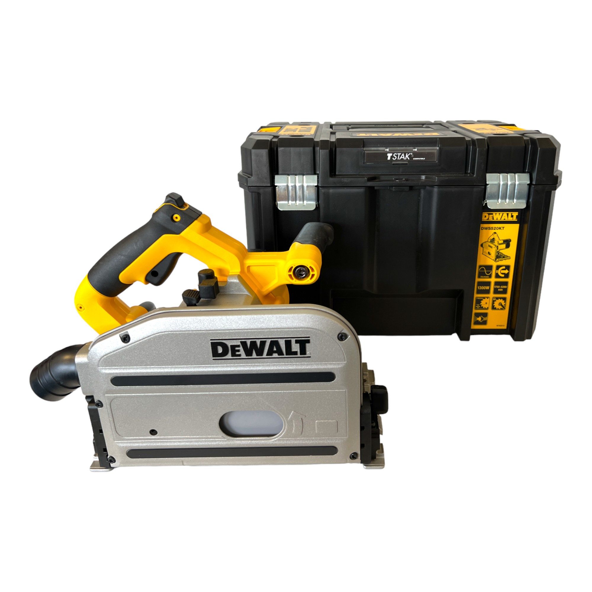 DeWalt Kompakt-Handkreissäge DWS 520 KT 1300 Watt 165 mm + Sägeblatt + TSTAK