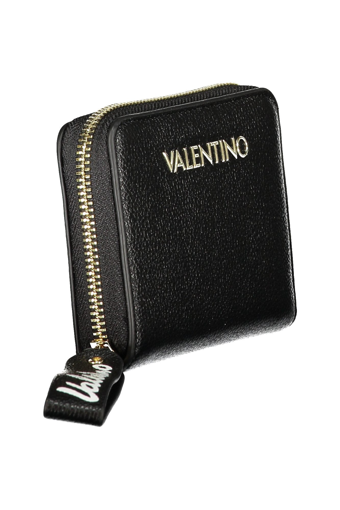 Valentino Geldbörse, Elegante Damenbrieftasche in Schwarz mit vielen Fächern und Reißvers