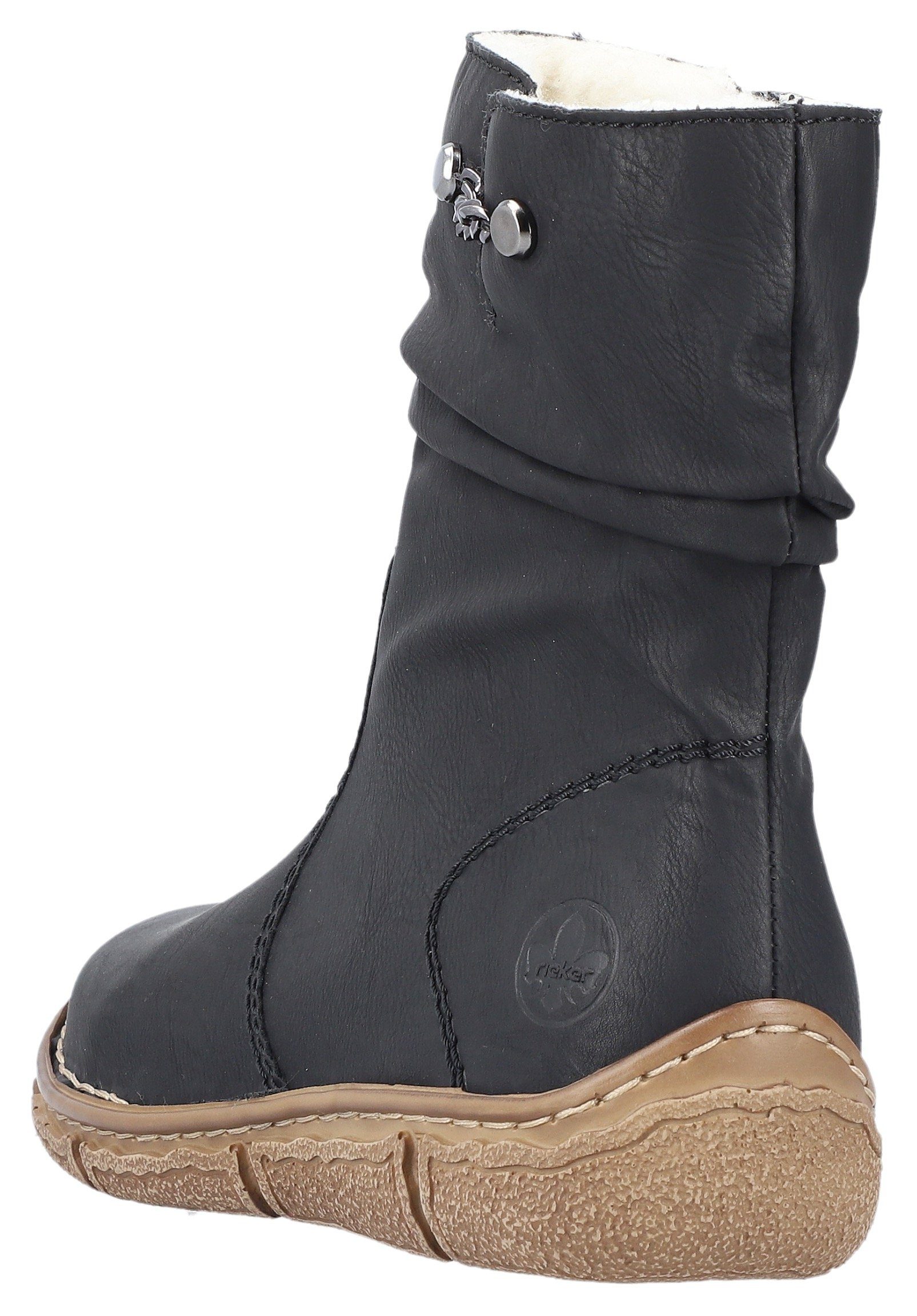 Rieker Winterboots mit kontrastfarbener Rahmennaht günstig online kaufen
