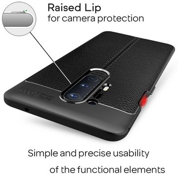Nalia Smartphone-Hülle OnePlus 8 Pro, Leder Look Silikon Hülle / Anti-Fingerabdruck / Kratzfest / Rutschfest