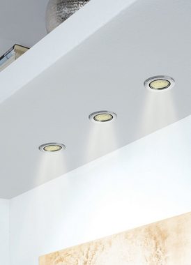 TRANGO LED Einbauleuchte, 6er Set 6729-069MO LED Einbaustrahler in ALU gebürstet schwenkbar inkl. 6x 5 Watt 3000K warmweiß Ultra Flach LED Modul, Einbauspots, Deckenlampe, Badleuchte, Deckenleuchte, Spots