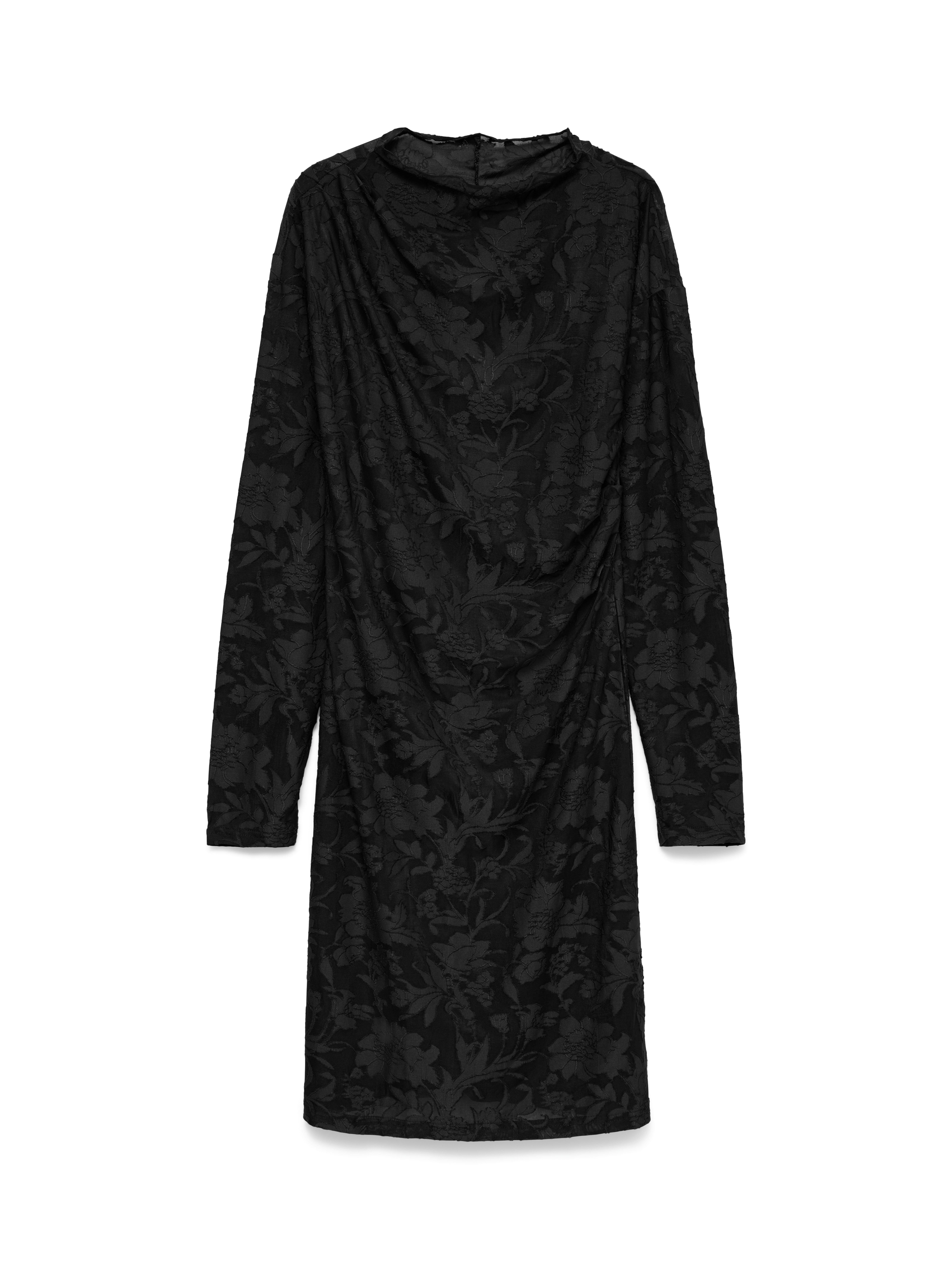 Vero Moda Midikleid VMLAYLA LS SHORT DRESS JRS NOOS Materialmix, regular fit