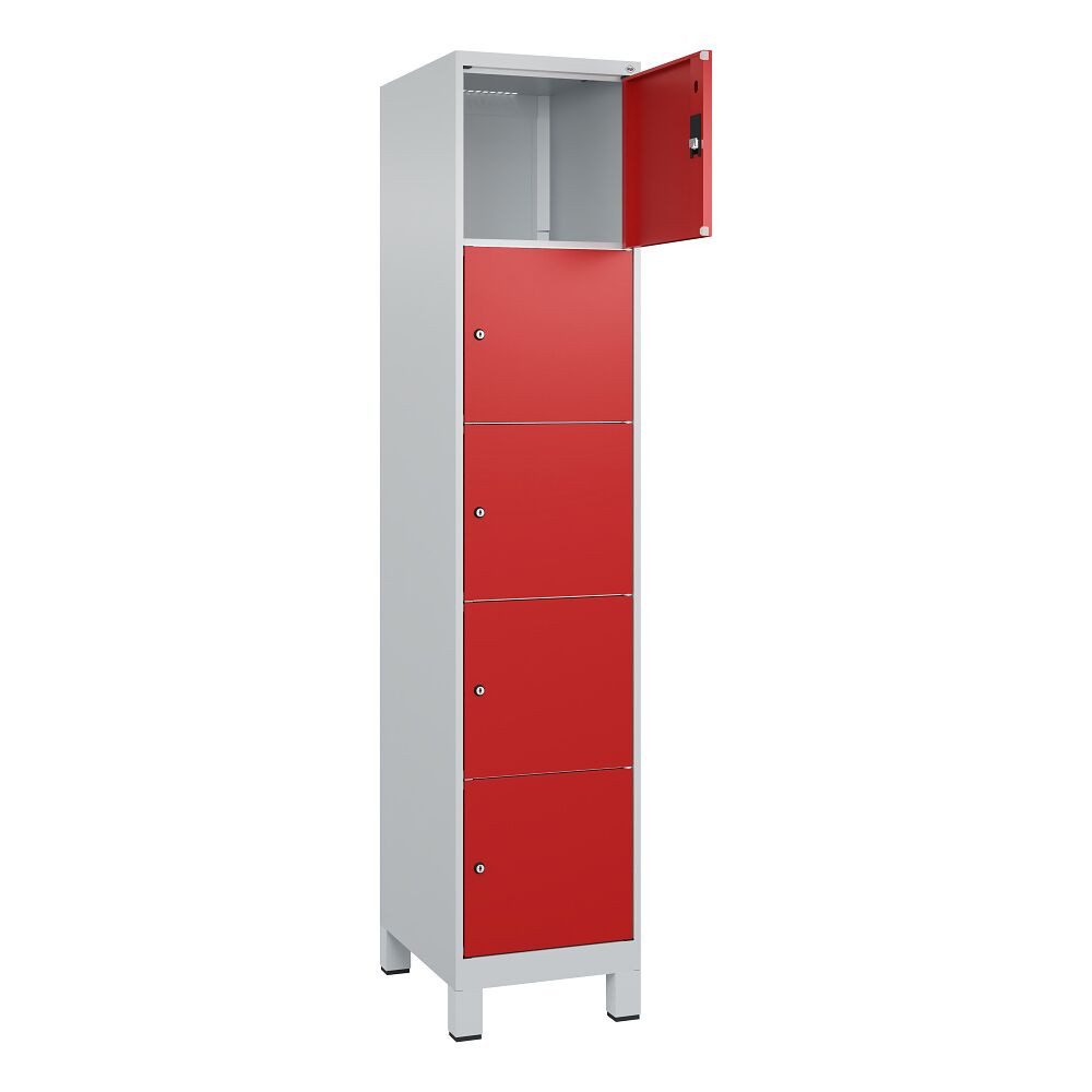 C+P Garderobenschrank Fächerschrank Classic Plus, 5 Fächer übereinander, Abteilbreite 40 ... Geeignet für Kindergärten, Schulen und Vereine