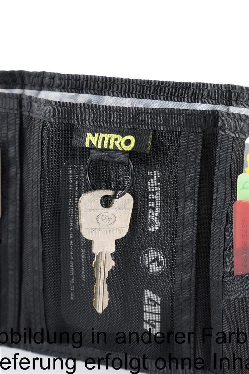 NITRO Geldbörse NITRO Stoffbörse Geldbeutel Fotofach mit Klarsichtfach Buskartenfach