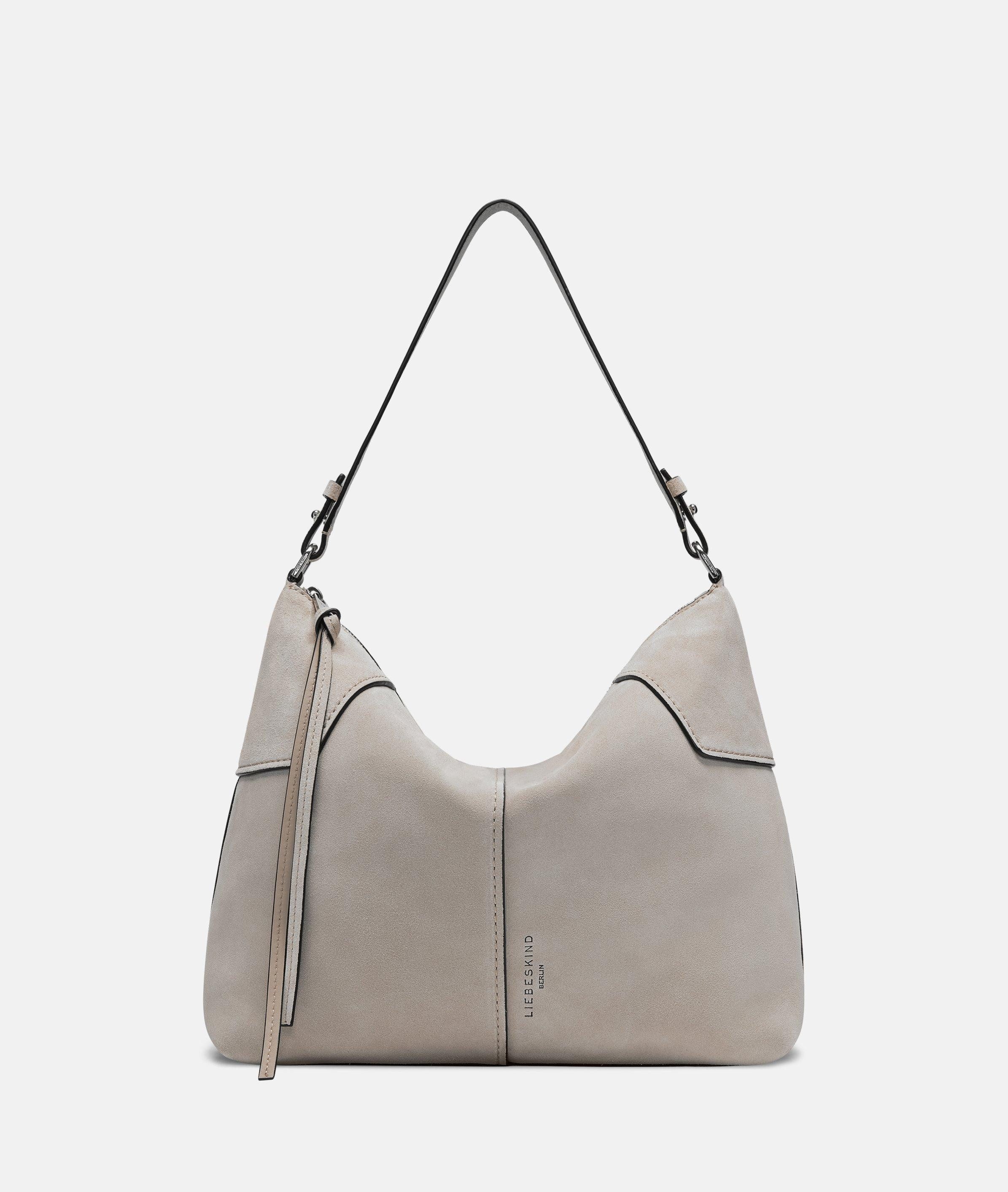Henkeltasche Schultertasche aus Veloursleder