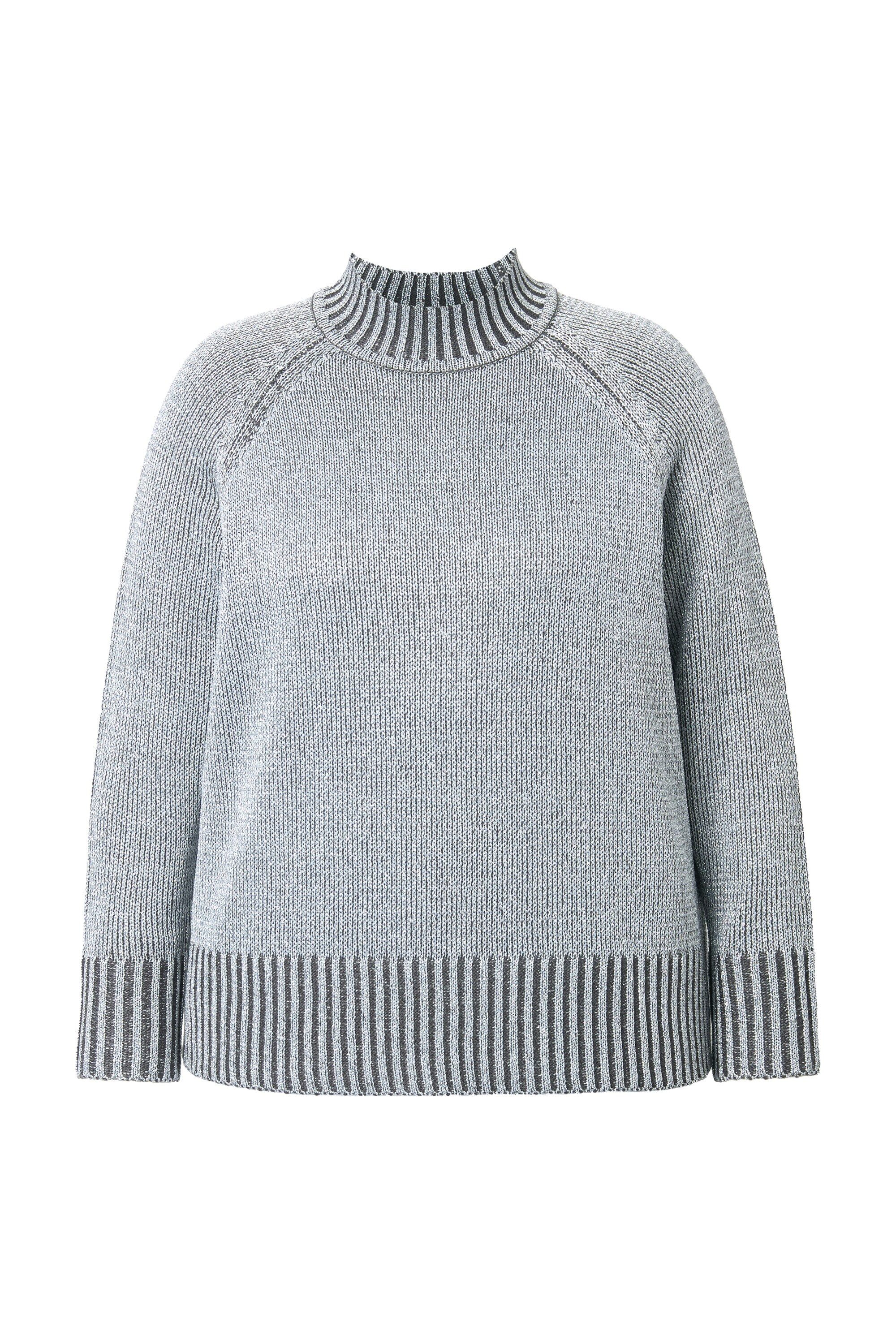 Angel of Style Strickpullover Pullover Straight Fit Glitzereffekt vorne günstig online kaufen