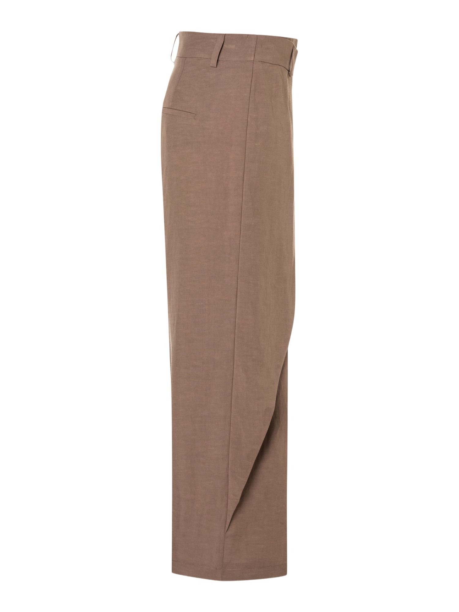 Cambio Stoffhose braun,Casual,Leinen,Unifarben,Regular Fit