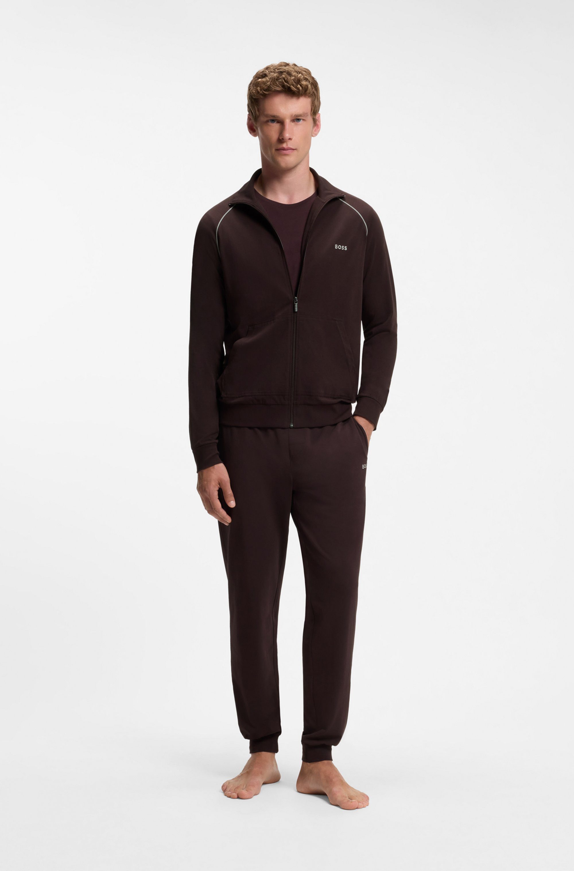 BOSS Sweatjacke Mix&Match Jacket Z mit Kängurutasche – Bild 4 von 5