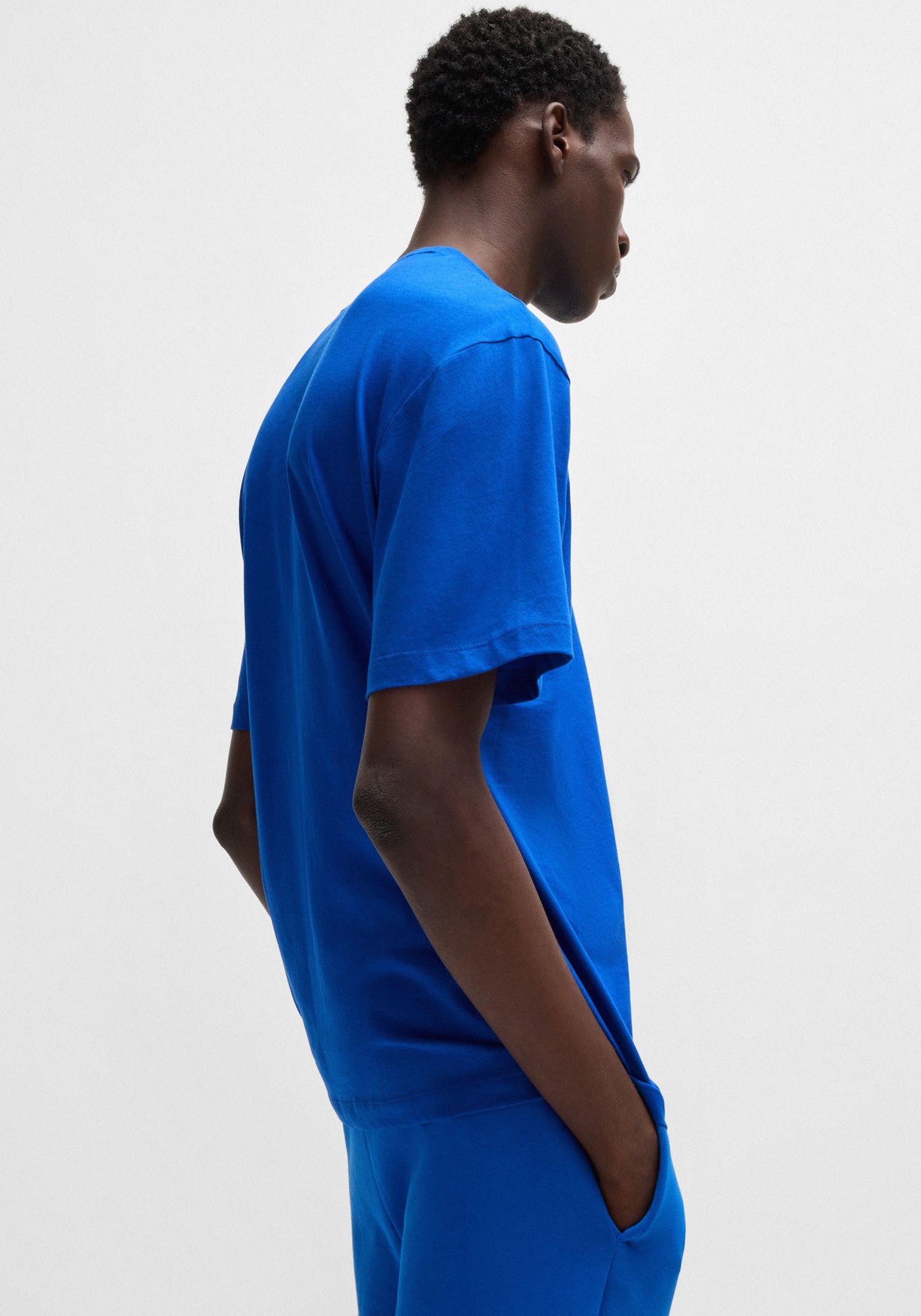 HUGO T-Shirt Nico mit großem Logo-Print, Unisex