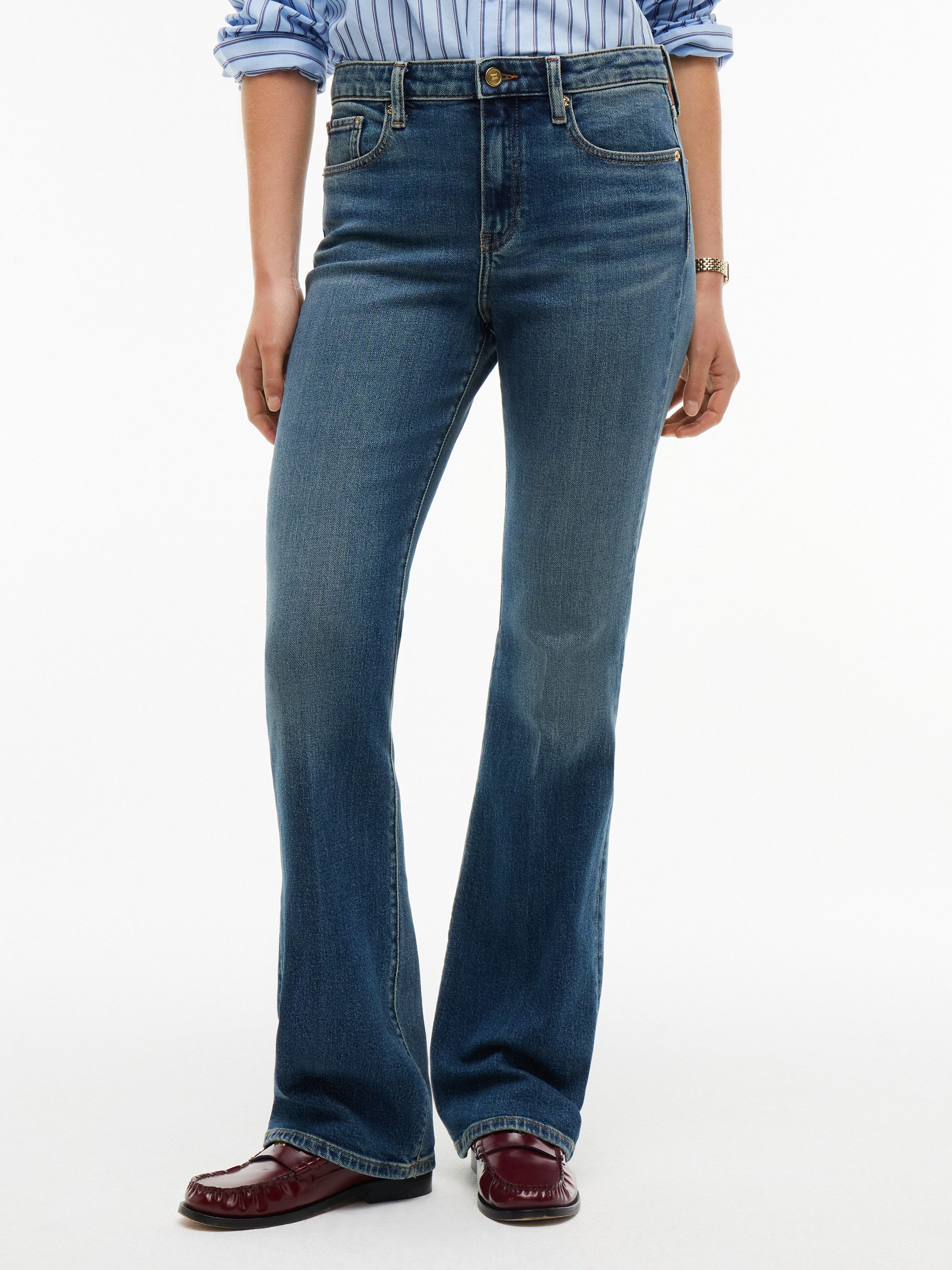 Tommy Hilfiger Bootcut-Jeans SKYE MID RISE BOOTCUT ESSENTIAL Baumwollmischung, mid waist