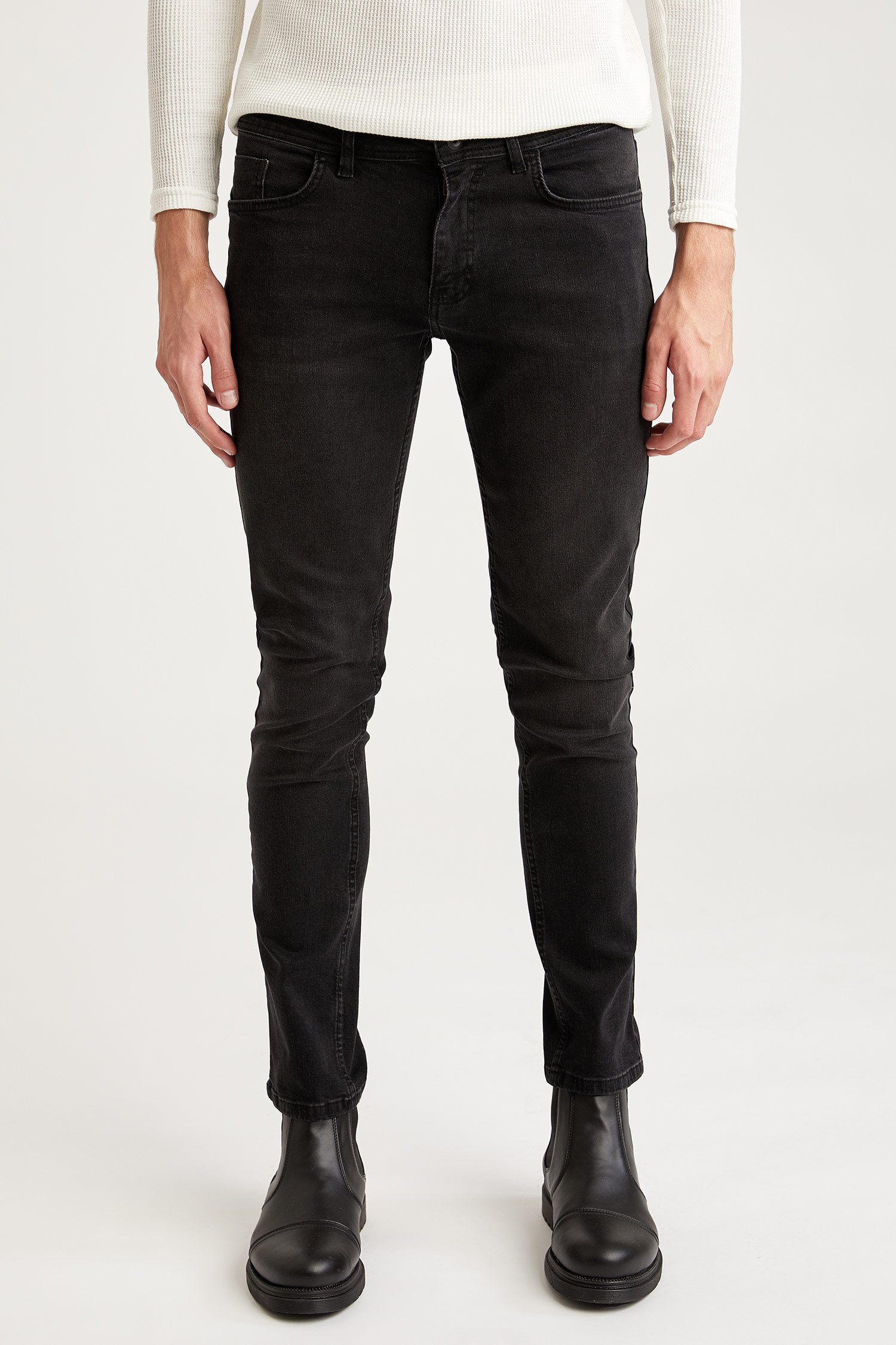 DeFacto Slim-fit-Jeans Herren Slim-fit-Jeans PEDRO-SLIM FIT DENIM | Slim-Fit Jeans