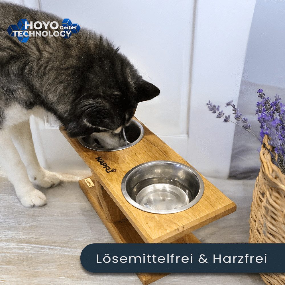 Hoyo Technology GmbH Leinölfirnis Leinölfirnis 1 Liter - Dreifach gekochtes Holzöl, Harzfrei, Dose, Harzfrei, Lebensmittelecht, 1,0 L, Schnelltrocknend