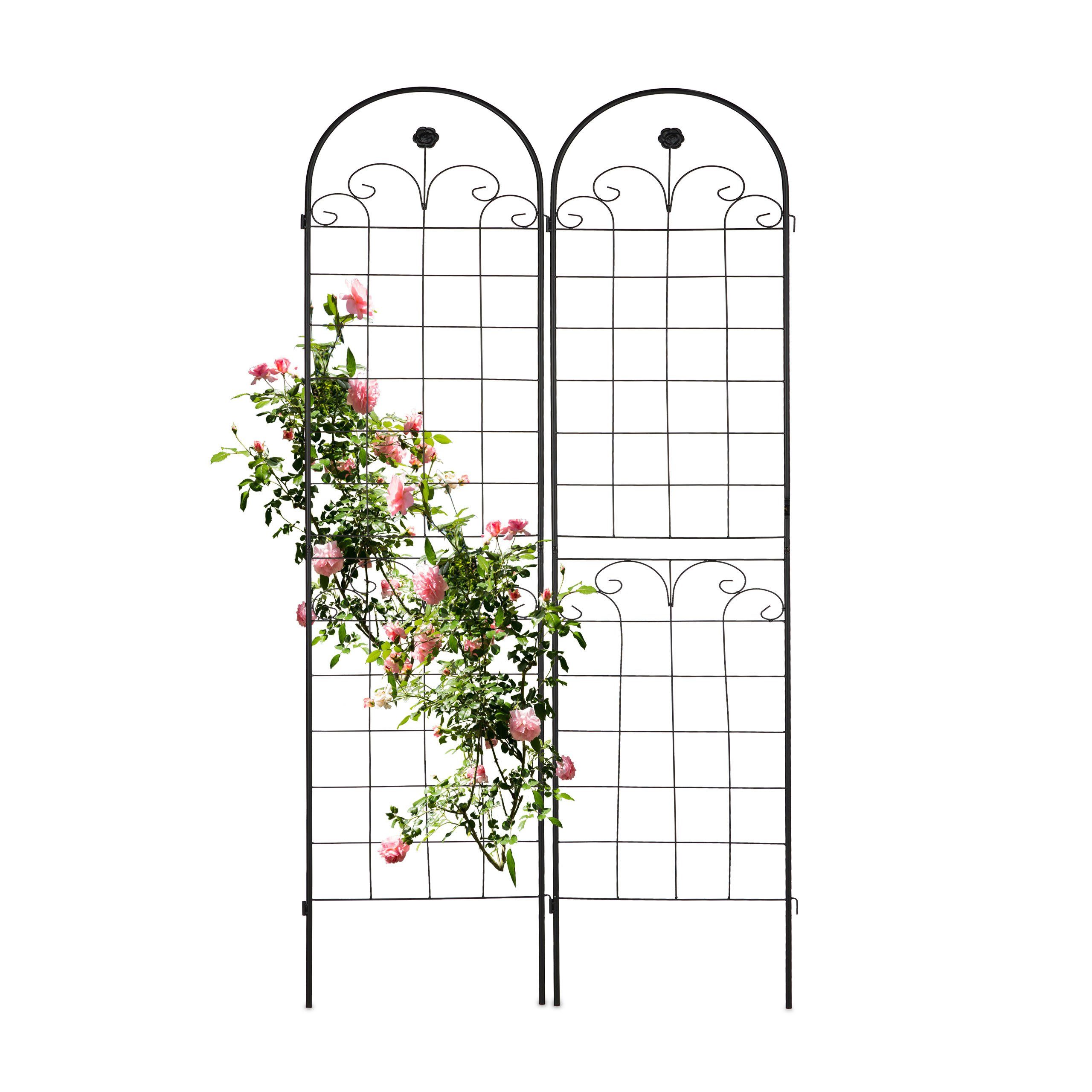 relaxdays Rankgitter 2er Set 180 cm, 2 St.
