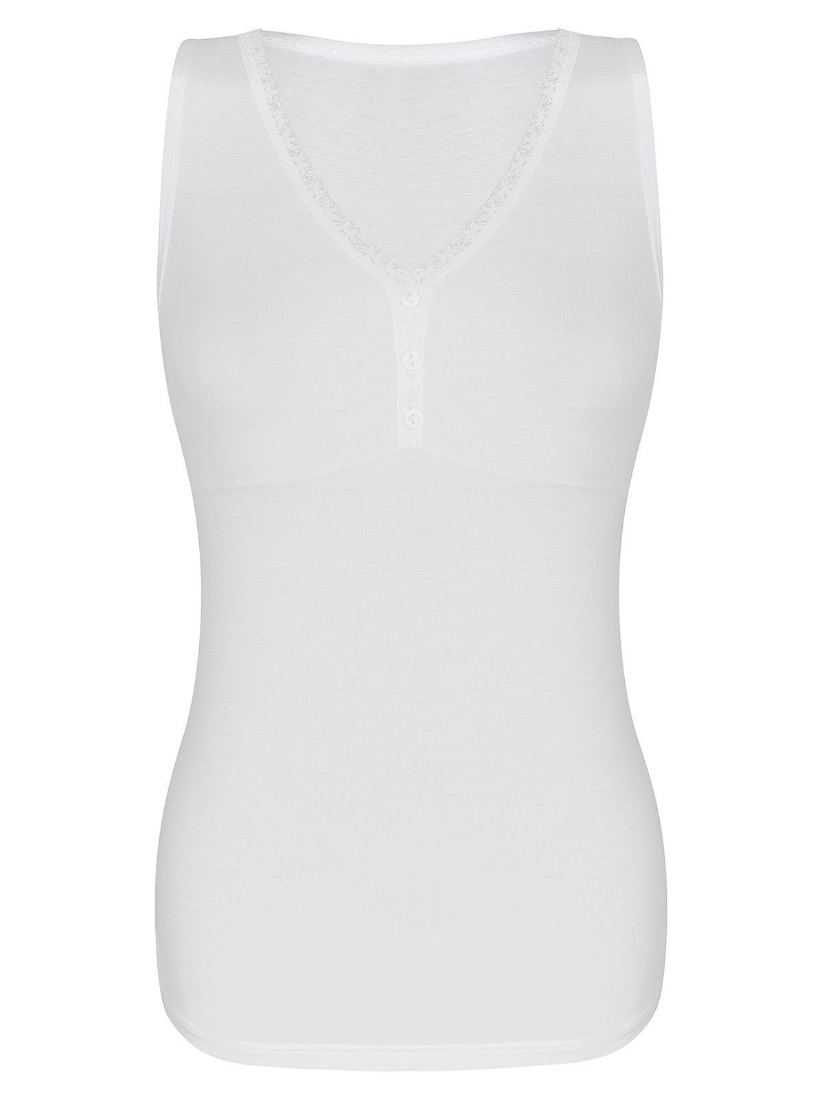 STRIPE (Stück, Sassa - 1-St) white Achselhemd Damen RANGE Top