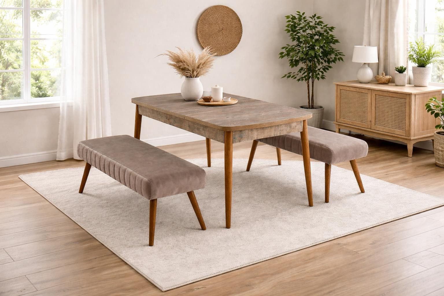 Esszimmer-Sets mit Bank online kaufen