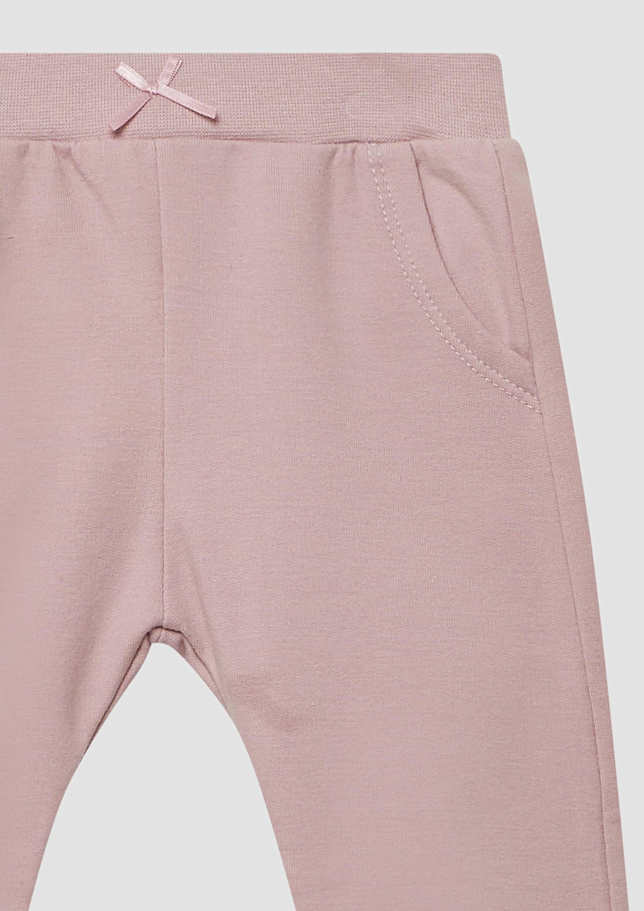 s.Oliver Jogginghose Leggings Kuschelige Jogginghose mit Satin-Schleife – Bild 3 von 3