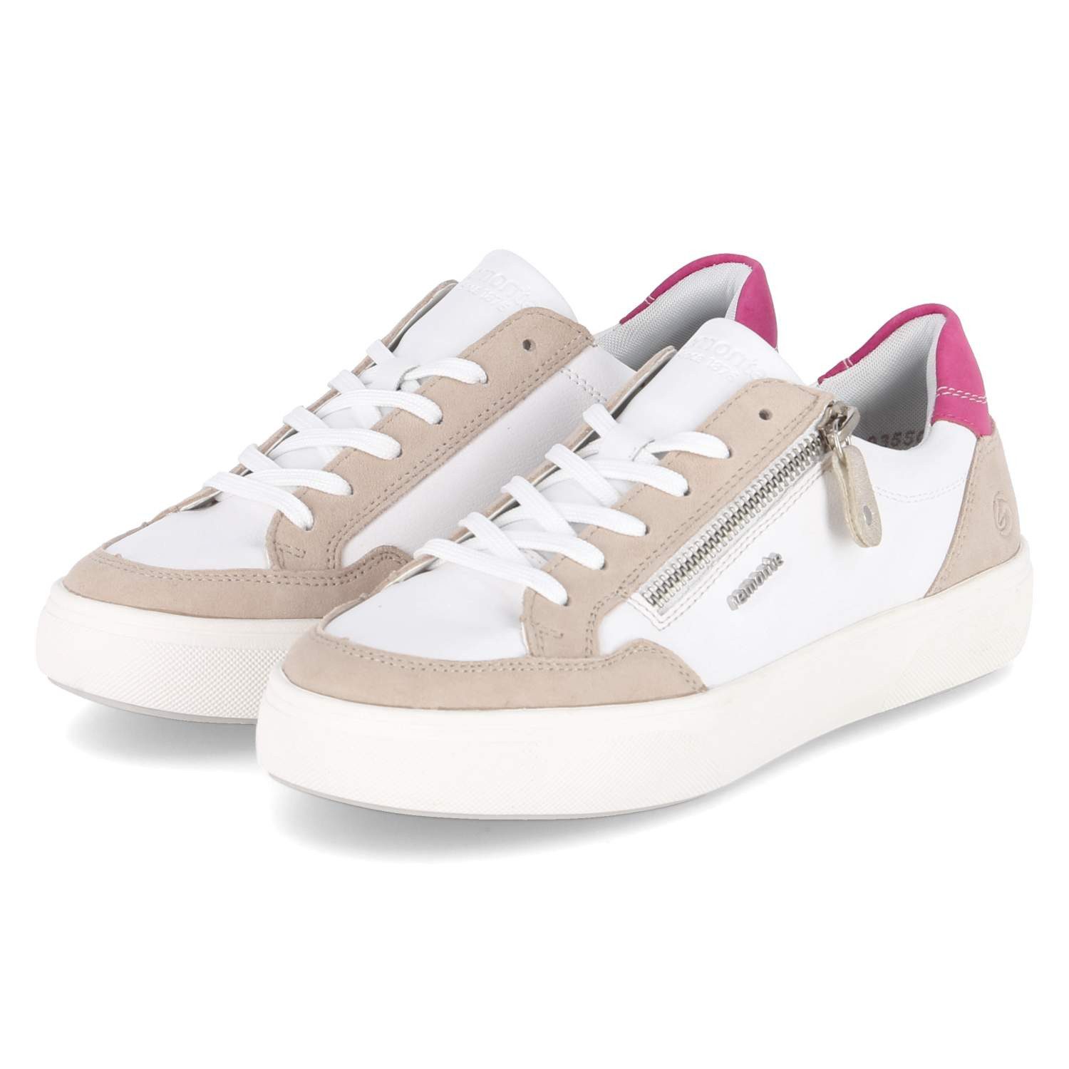 Remonte Remonte D2J01-81 Damen Glattleder weiss Schnürschuh günstig online kaufen