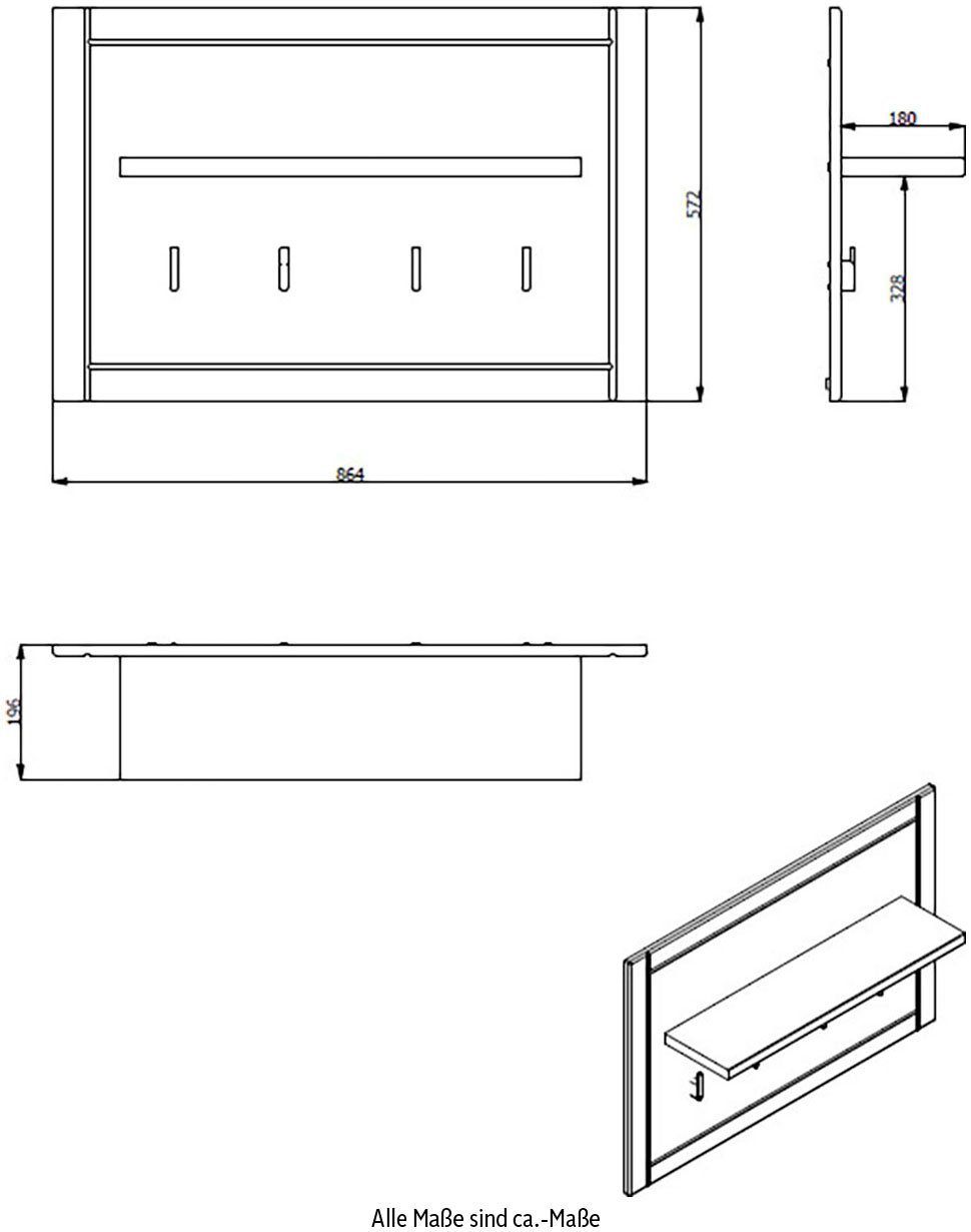 Home affaire Garderobenpaneel Valencia