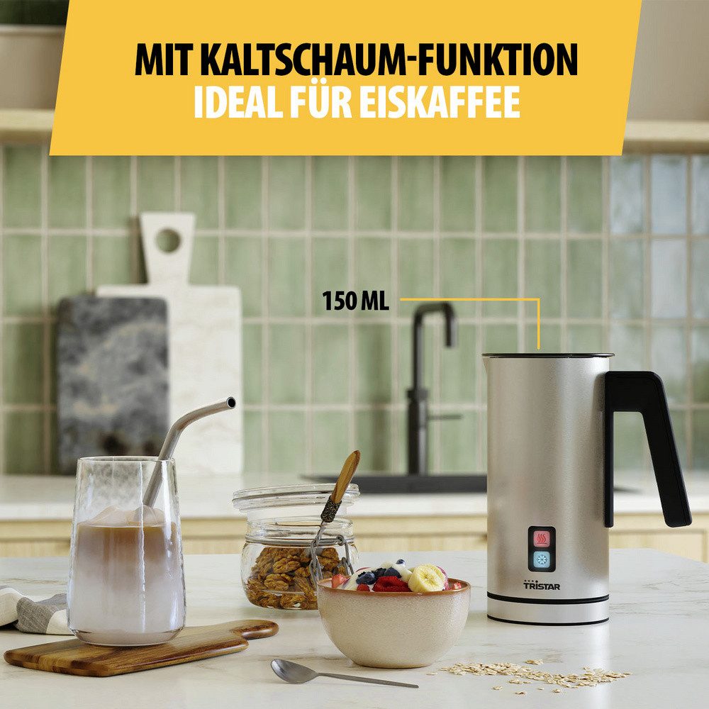 Tristar Milchaufschäumer Tristar MK-2277 Milchaufschäumer Edelstahl 550 W, 550.00 W
