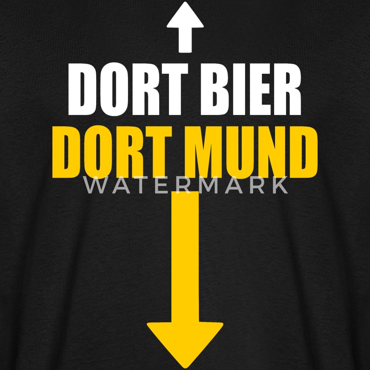 Spreadshirt T-Shirt Dortmund Humor Hier Bier Dort Mund Stadionhumor Männer günstig online kaufen