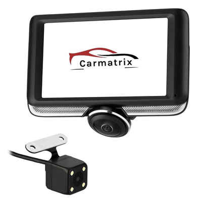 CARMATRIX »CM-1180« Dashcam (360 ° Grad Panorama DVR DashCam mit 4,5" IPS Touchscreen Display Auto Kamera G-Sensor Parküberwachung)