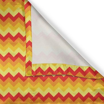 Gardine Dekorative 2-Panel-Fenstervorhänge für Schlafzimmer Wohnzimmer, Abakuhaus, Yellow Chevron Warm Farbe Pfeil