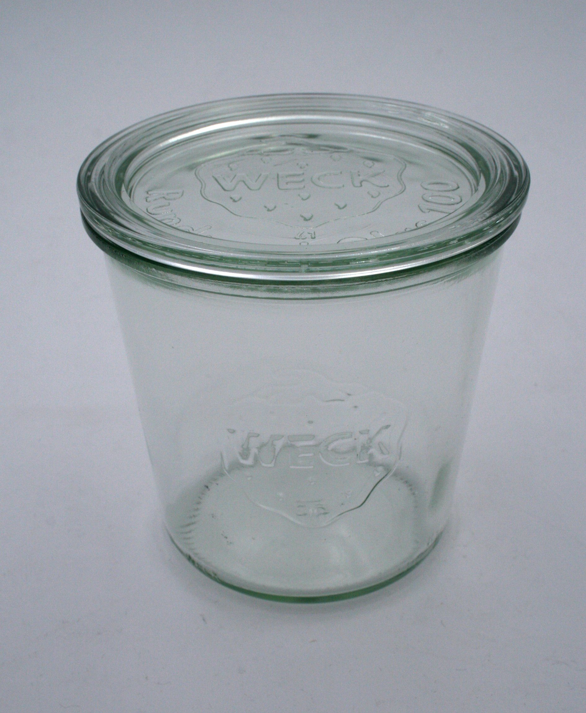 WECK Einmachglas 580 mit Sturzform Nr.742 RR Weck Deckel Einkochgläser 100 ml 6