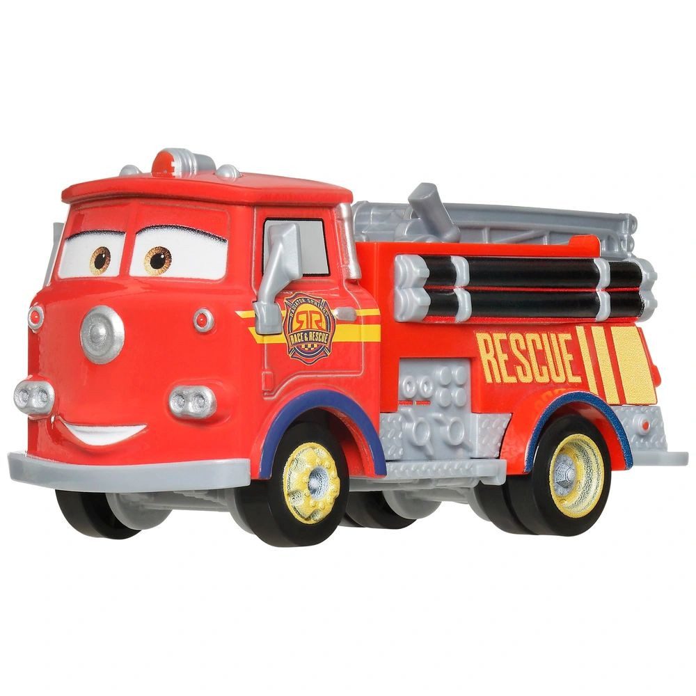 Disney Cars Spielzeug-Rennwagen Feuerwehr Red JDG50 Disney Cars Race & Rescue Die-Cast 1:55