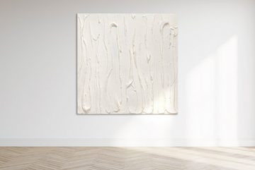 YS-Art Gemälde Life, Abstraktion, Strukturiertes Leinwand Bild Handgemalt Abstrakt Beige