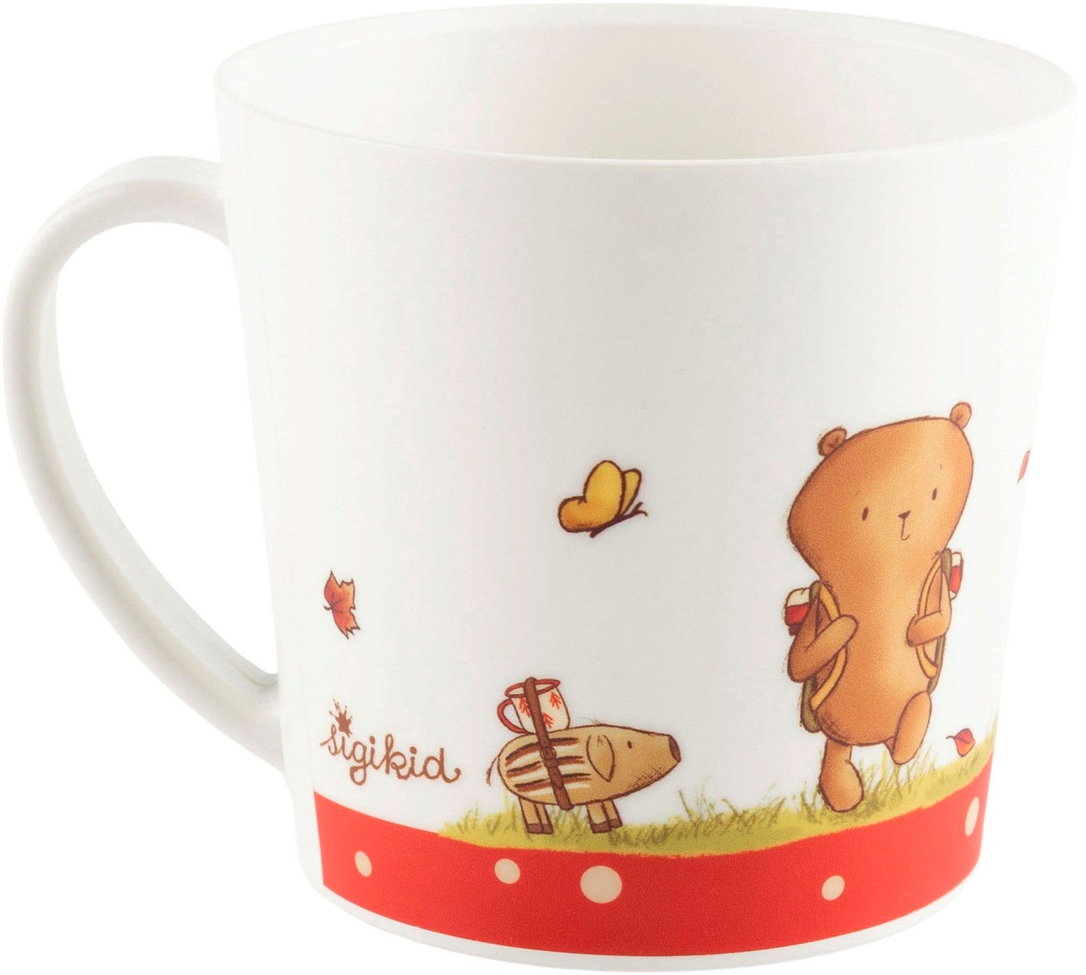 Sigikid Tasse Campingtasse Mister O'Lui und Rupert, Mister O'Lui - 1 Henkel, Kunststoff