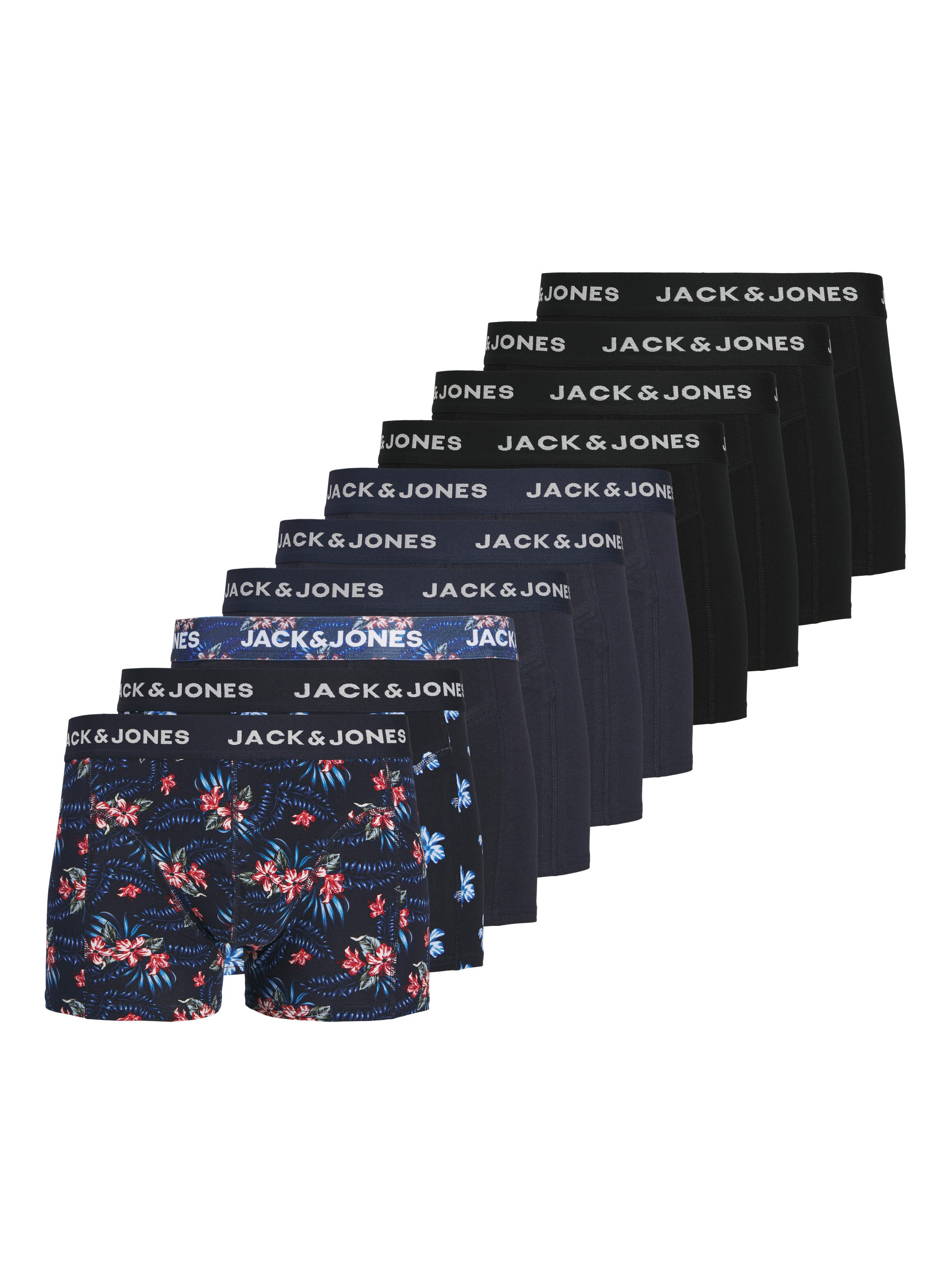 Jack & Jones Trunk JACLAMINE FLOWER TRUNKS 10 PACK (Packung, 10-St) Baumwollmischung, elastischer Bund