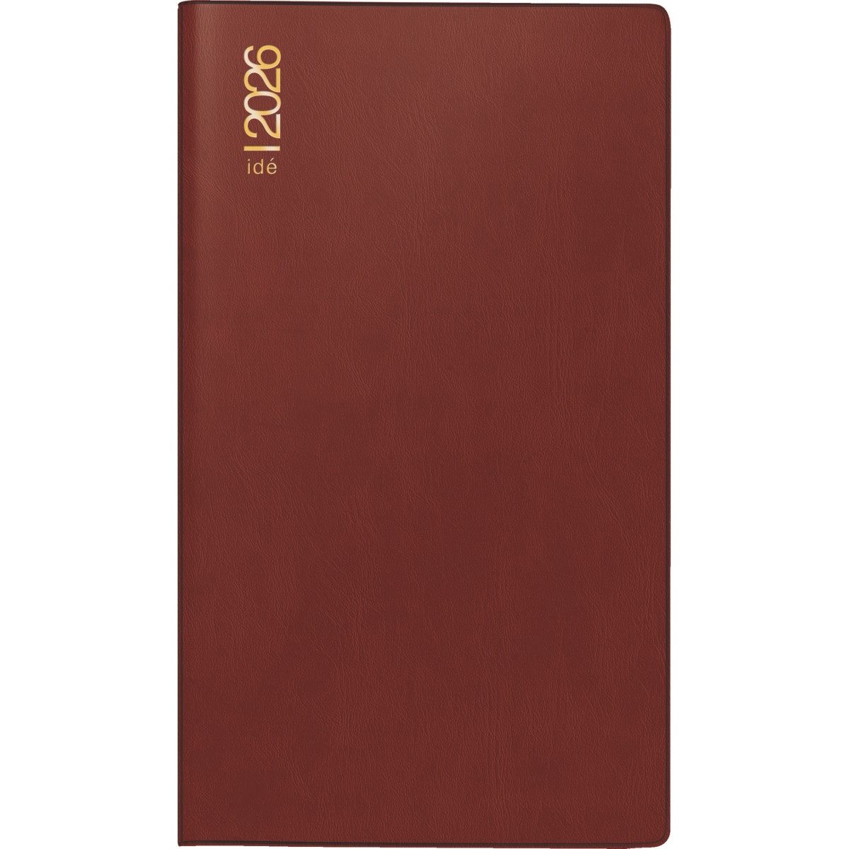 rido ide Taschenkalender Taschenkalender TM15 8,7x15,3cm 1 Woche/Seite Kunststoff bordeaux 2026