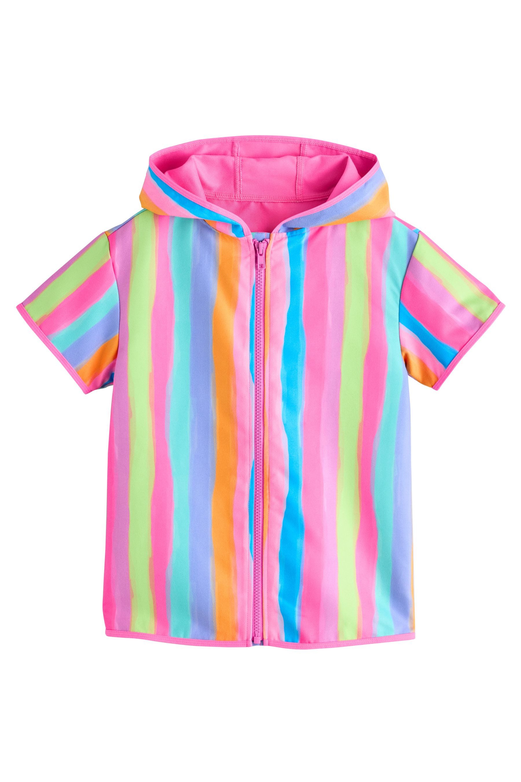 Next Badeponcho Schnell trocknender Poncho mit Reißverschluss, Polyester (recycelt)