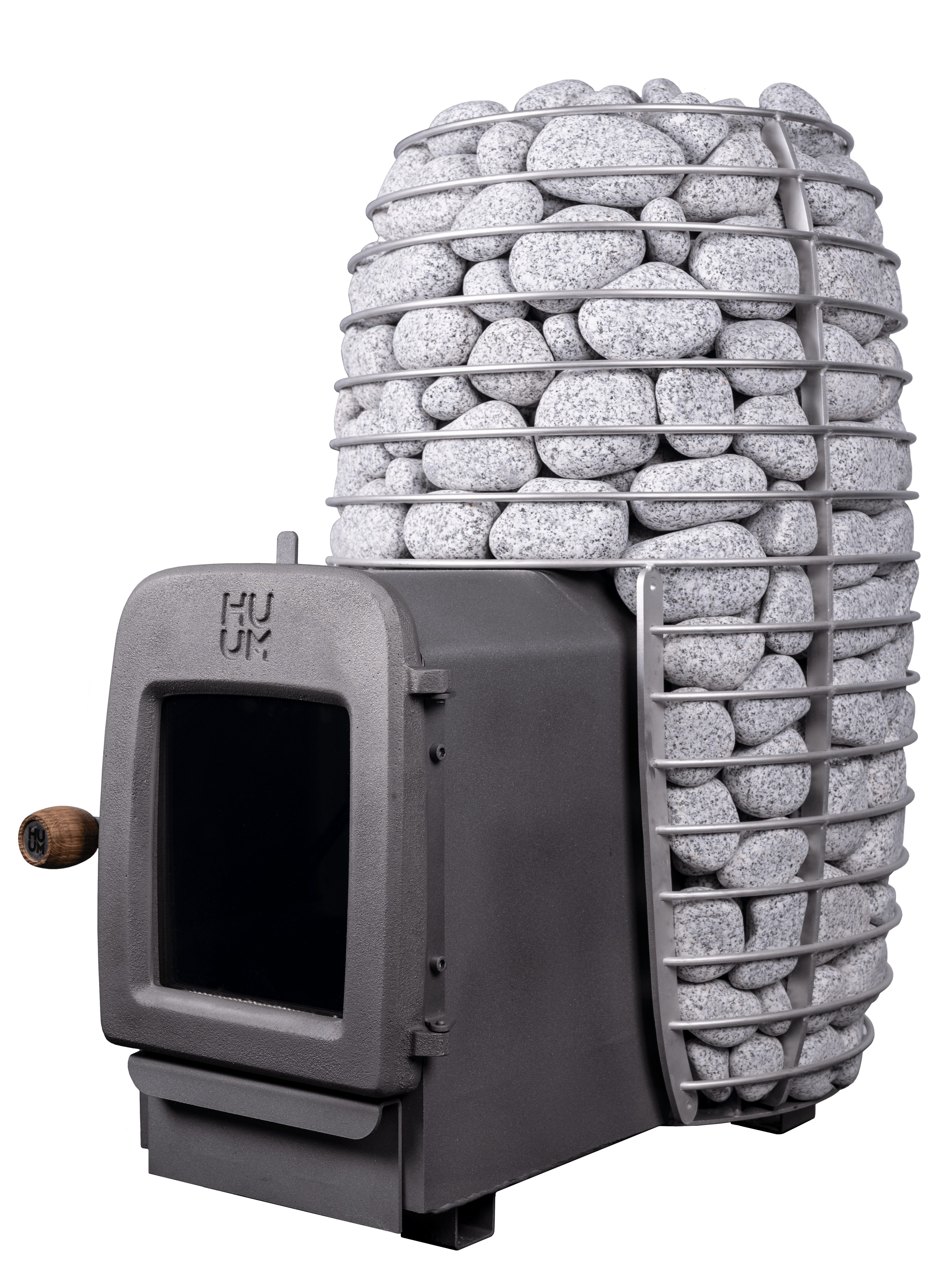 HUUM Saunaofen HUUM HIVE Heat LS Holz-Saunaofen 12,0 kW mit Außenbefeuerung, 12 kW, Manuelle Steuerung, Holzbefeuerung; Gleichmäßige Wärmeverteilung; Aufgussbetrieb