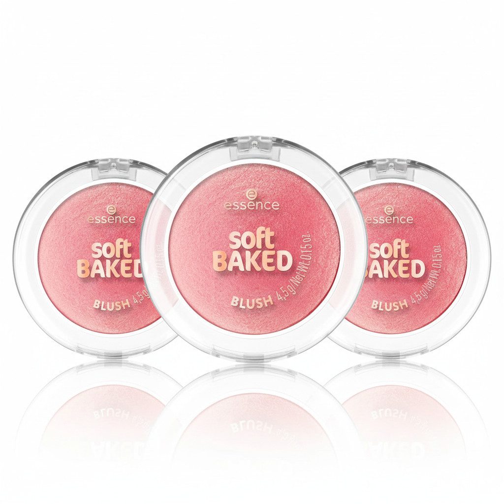 Essence Rouge SOFT BAKED BLUSH, 3-tlg., für einen soften, strahlenden Glow