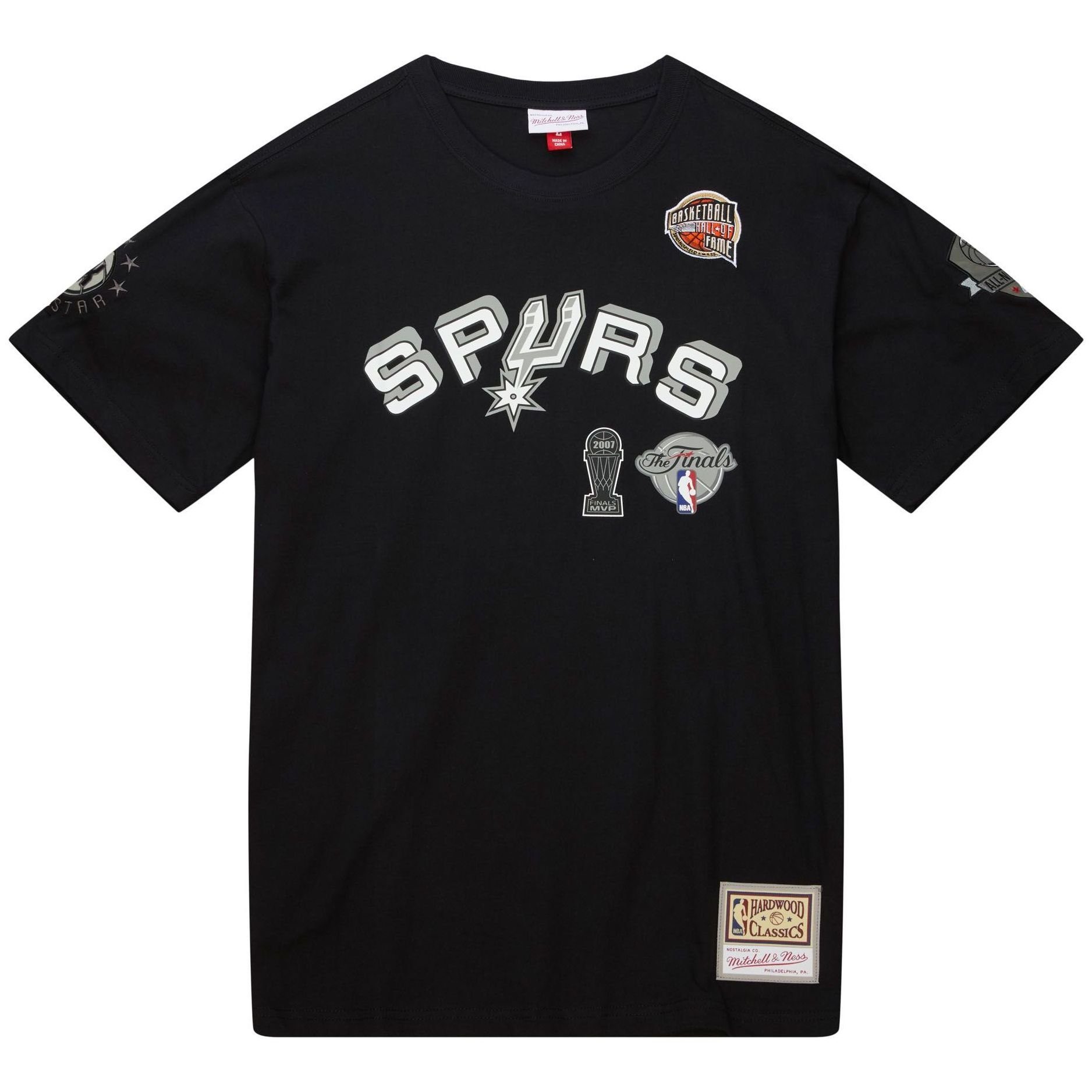 Spurs San Antonio Parker & Tony Print-Shirt FAME Ness OF Mitchell HALL