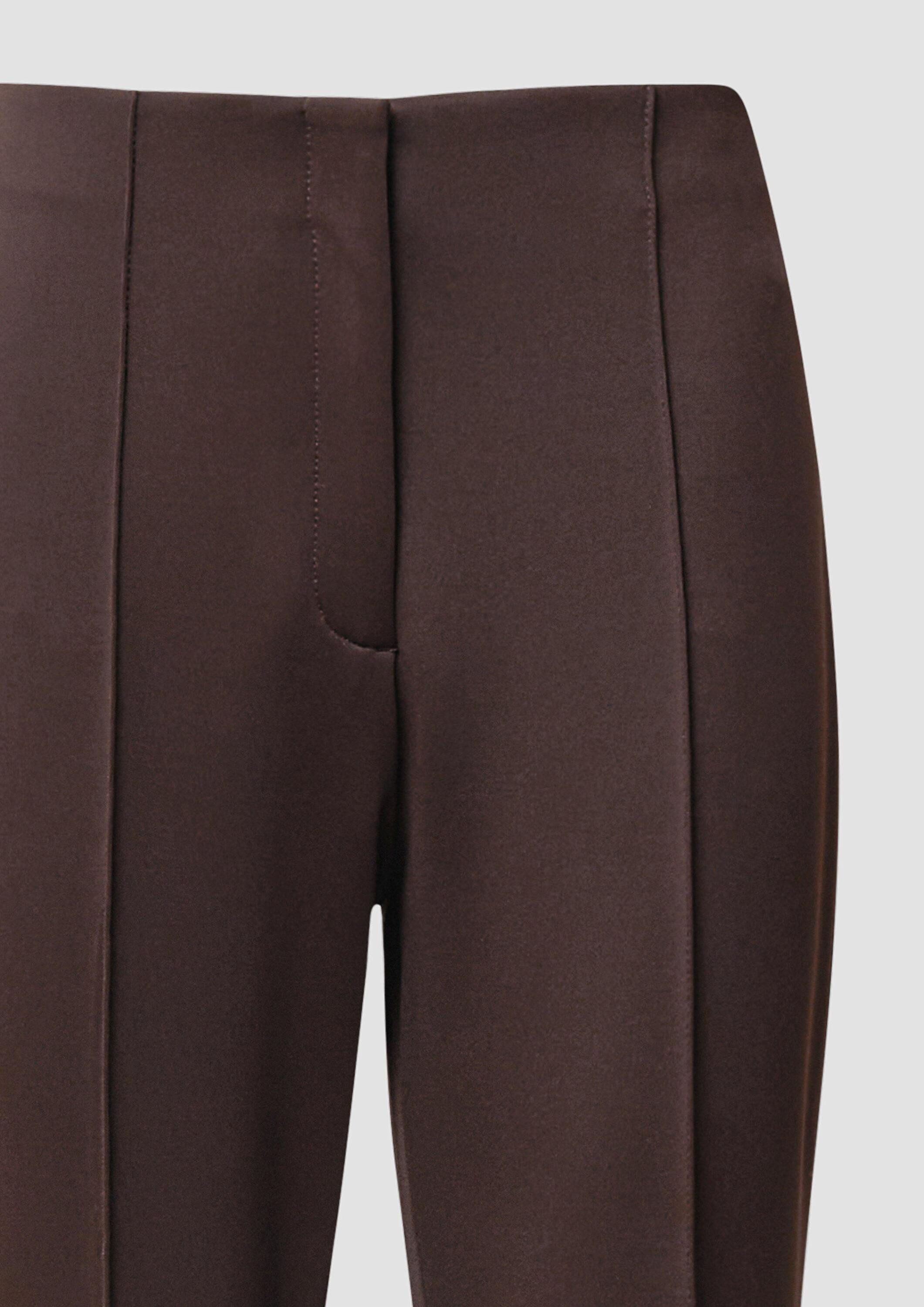 s.Oliver Chinos Hose Straight-Leg-Hose aus Scuba mit seitlichem Deko-Tape