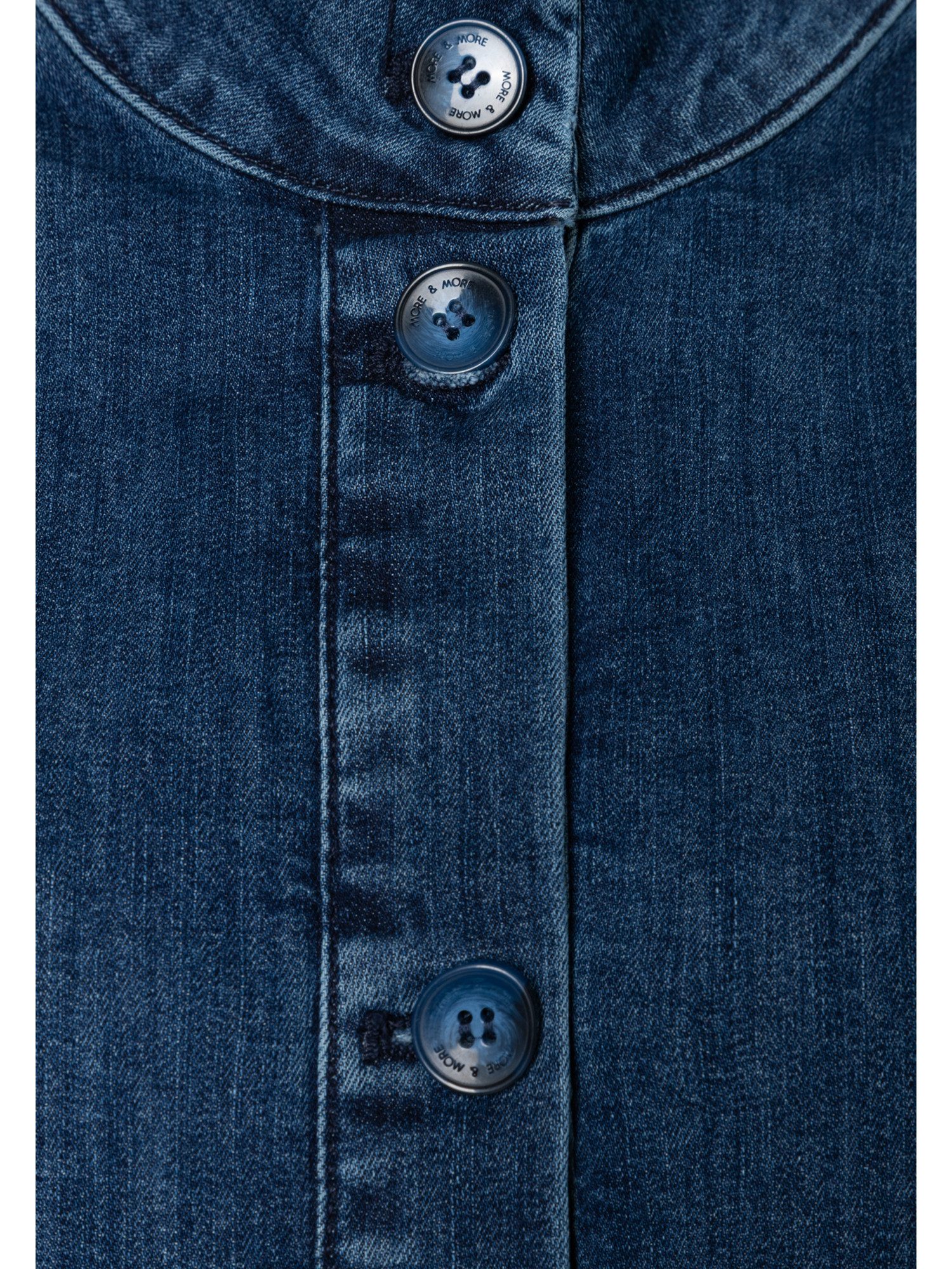 MORE&MORE Jeansjacke feminine, weite Jeansjacke