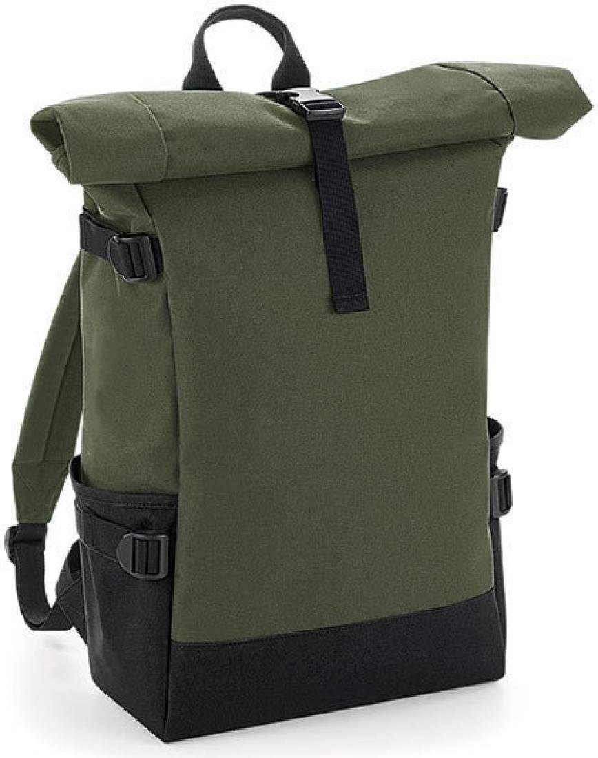 BagBase Laptoprucksack Rucksack Block Roll-Top, 28 x 48 x 15 cm