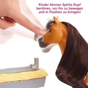 Mattel® Puppen Accessoires-Set Mattel HBB22 - DreamWorks Spirit Untamed - Pferd Spirit + Zubehör, mi