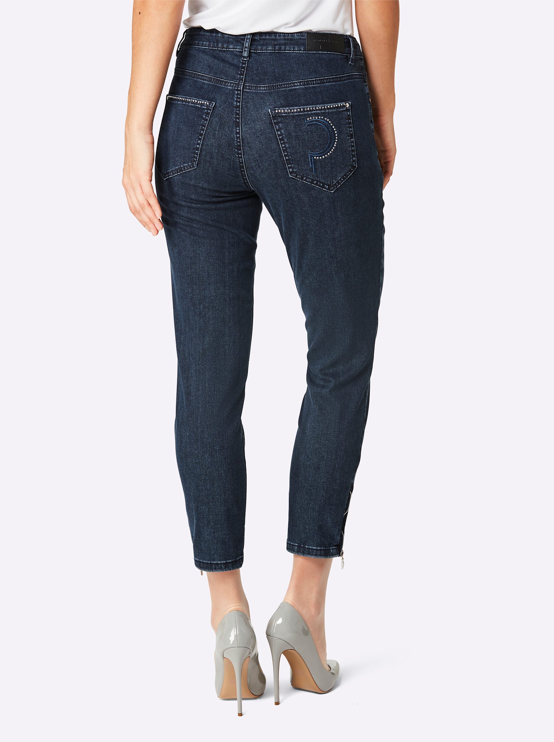 ascari Bequeme Jeans Edel-Jeans leicht vertieft